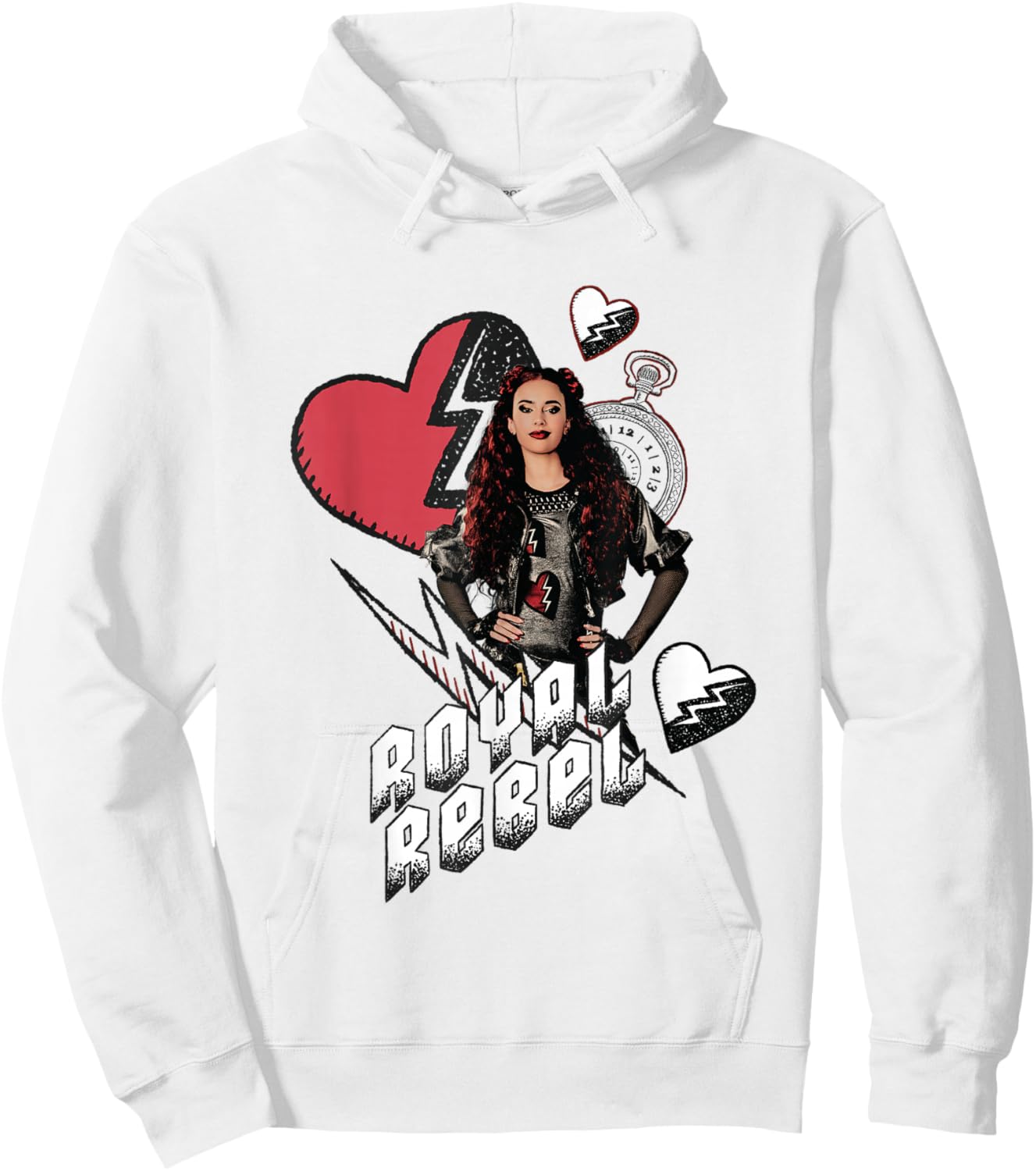 Disney Descendants: The Rise of Red Royal Rebel Chest Logo Hoodie - Hoodie | White