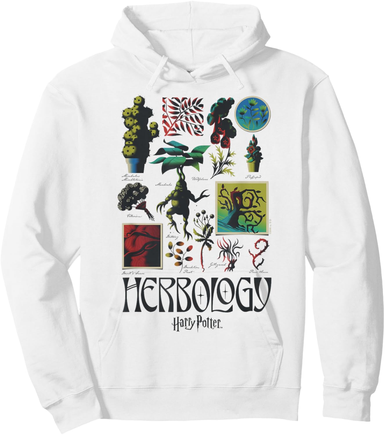 Harry Potter Herbology Textbook Hoodie - Hoodie | White