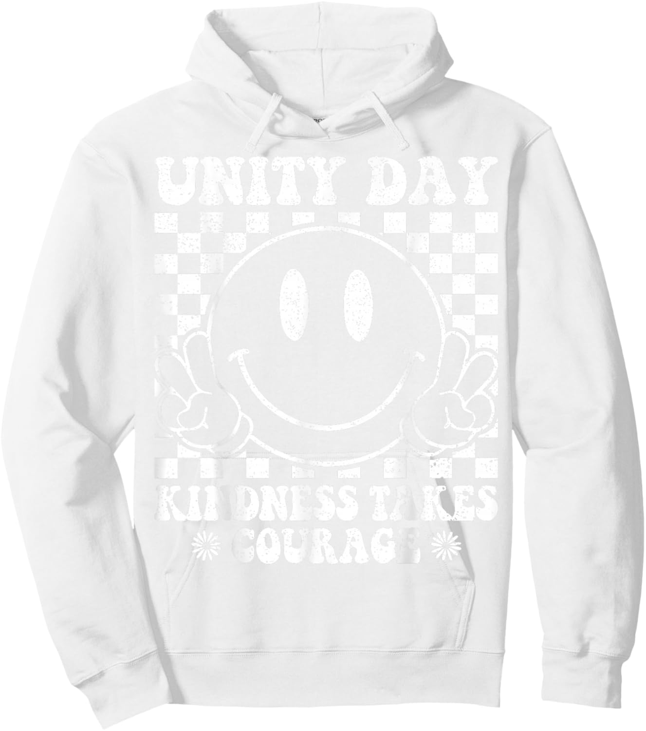 Orange Unity Day Anti Bullying Kindness Takes Courage Hoodie - Hoodie | White