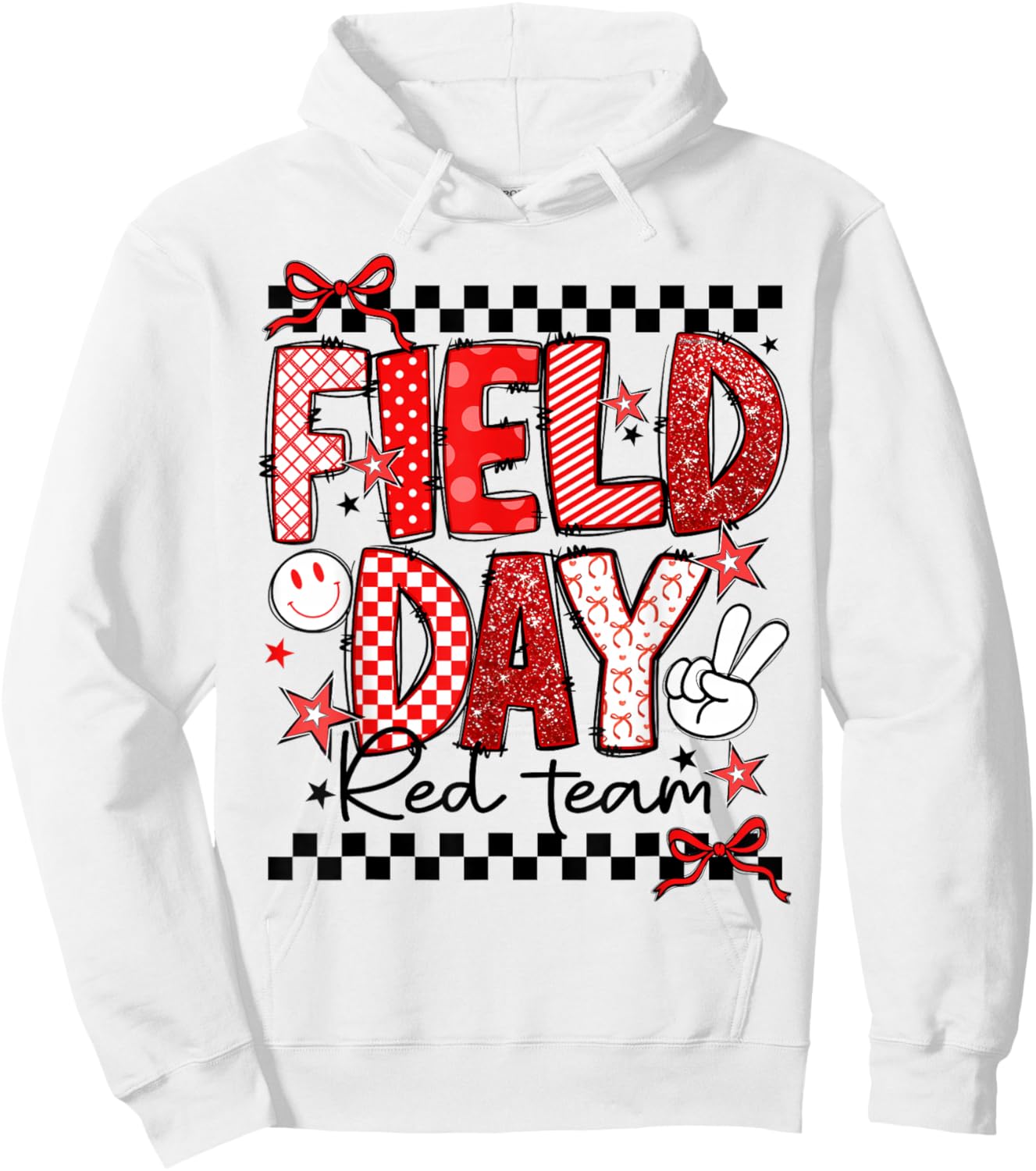Field Day Red Team Let The Games Begin Field Trip Fun Day Hoodie - Hoodie | White