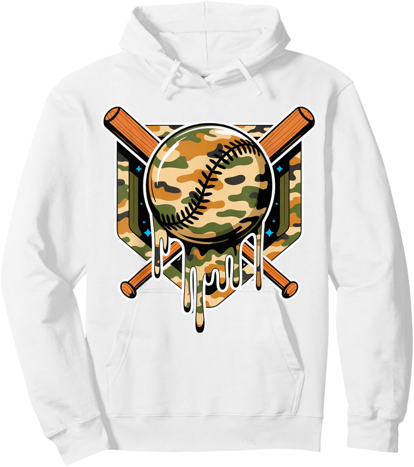 Baseball Respect The Drip Youth Boys Baseball Hoodie - Hoodie | White