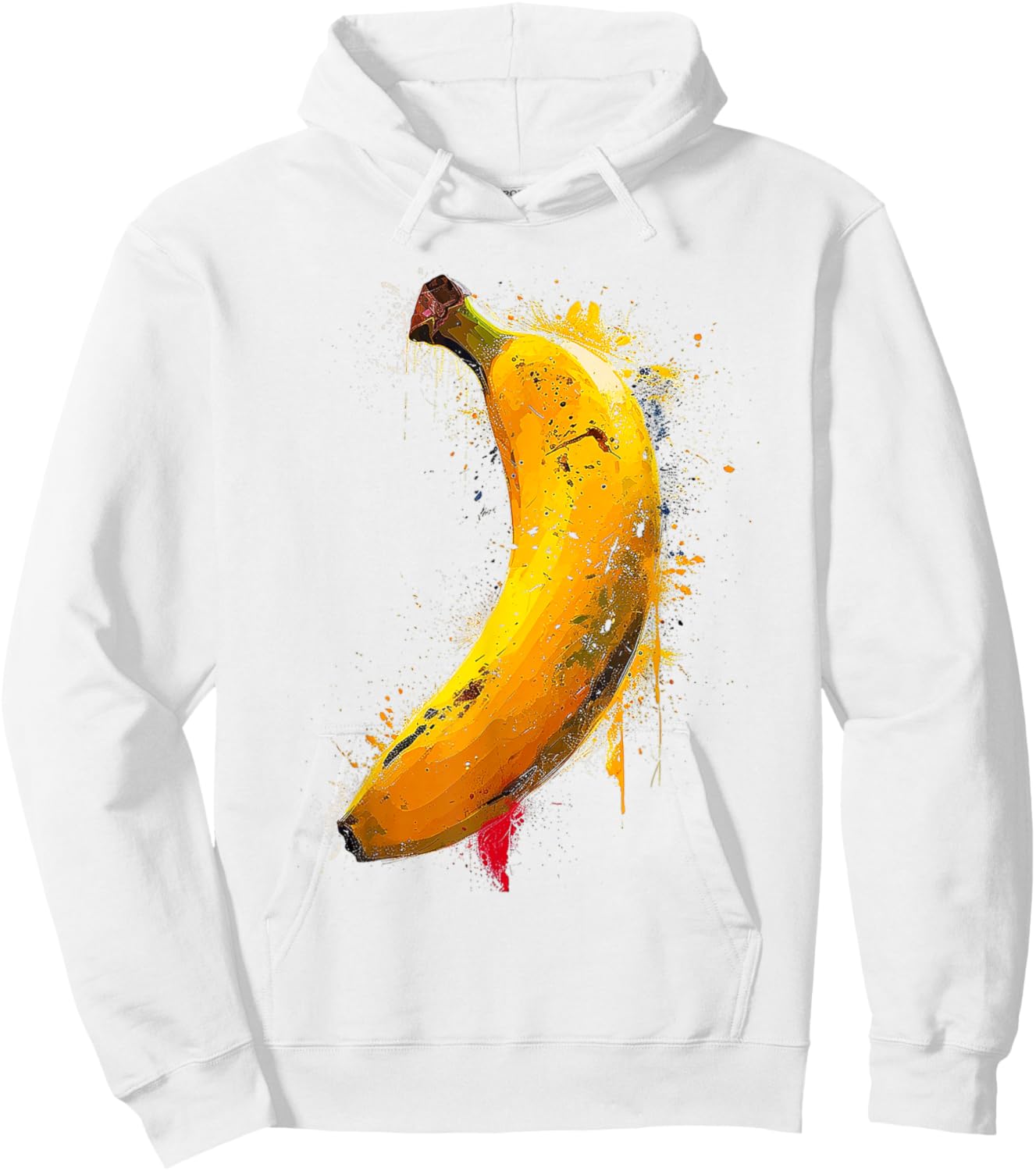 Banana Abstract Graphic Painting Art Fruit Banana Hoodie - Hoodie | White
