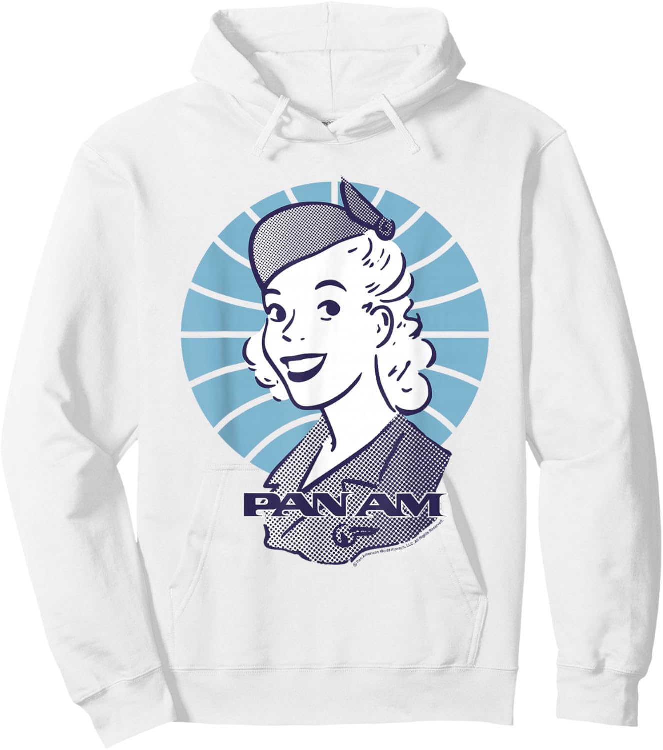 Pan Am Flight Attendant Smile Hoodie - Hoodie | White