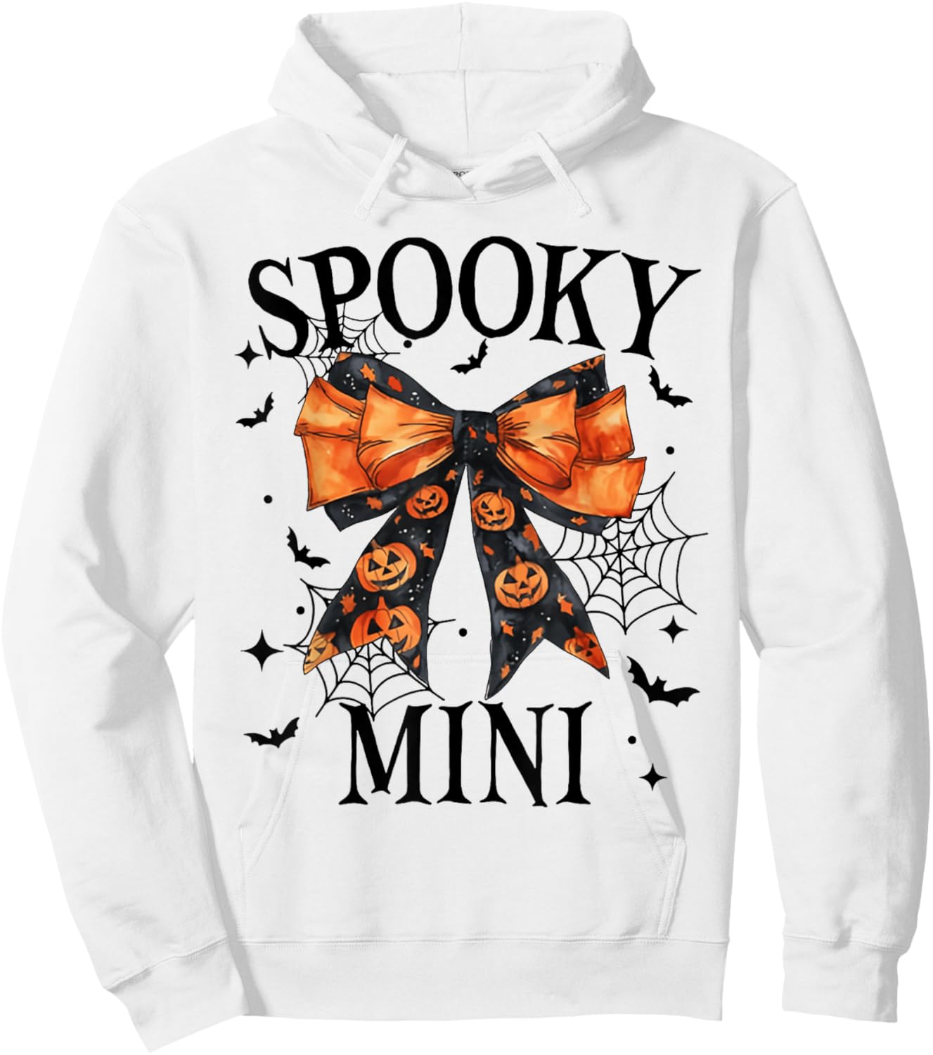 Spooky Mama Mini Coquette Halloween Spooky vibes Hoodie - Hoodie | White