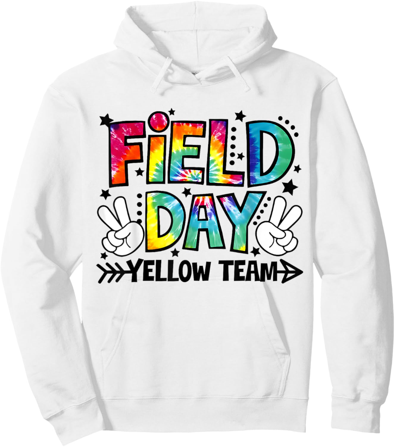 Field Day Yellow Team Funny for Teacher Kids Field Day Game Hoodie - Hoodie | White