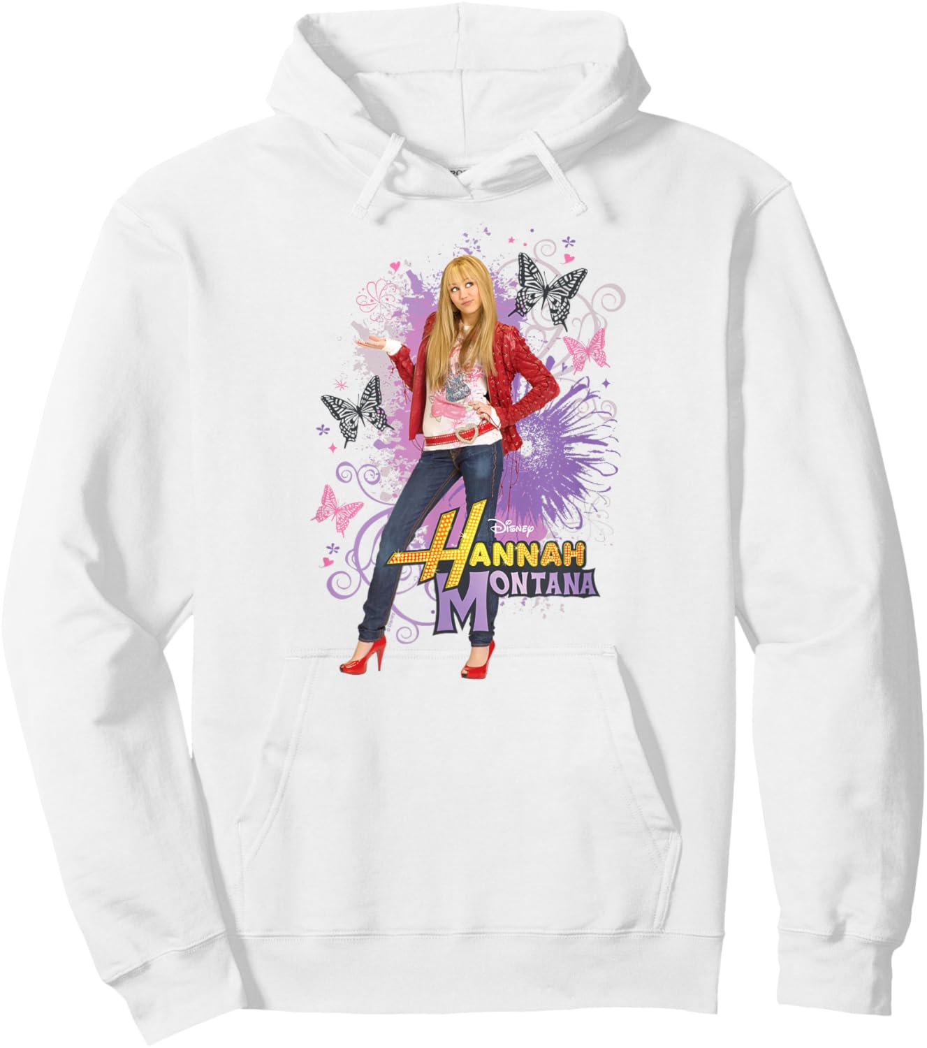 Disney - Hannah Montana - Y2K Pop-Star Pose Hoodie - Hoodie | White