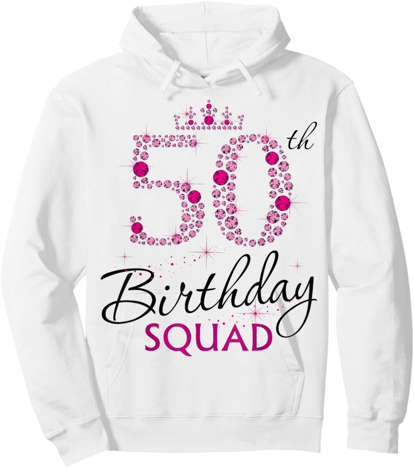 50th Bday Group Birthday 50 Birthday 50 Party Crew Squad Hoodie - Hoodie | White
