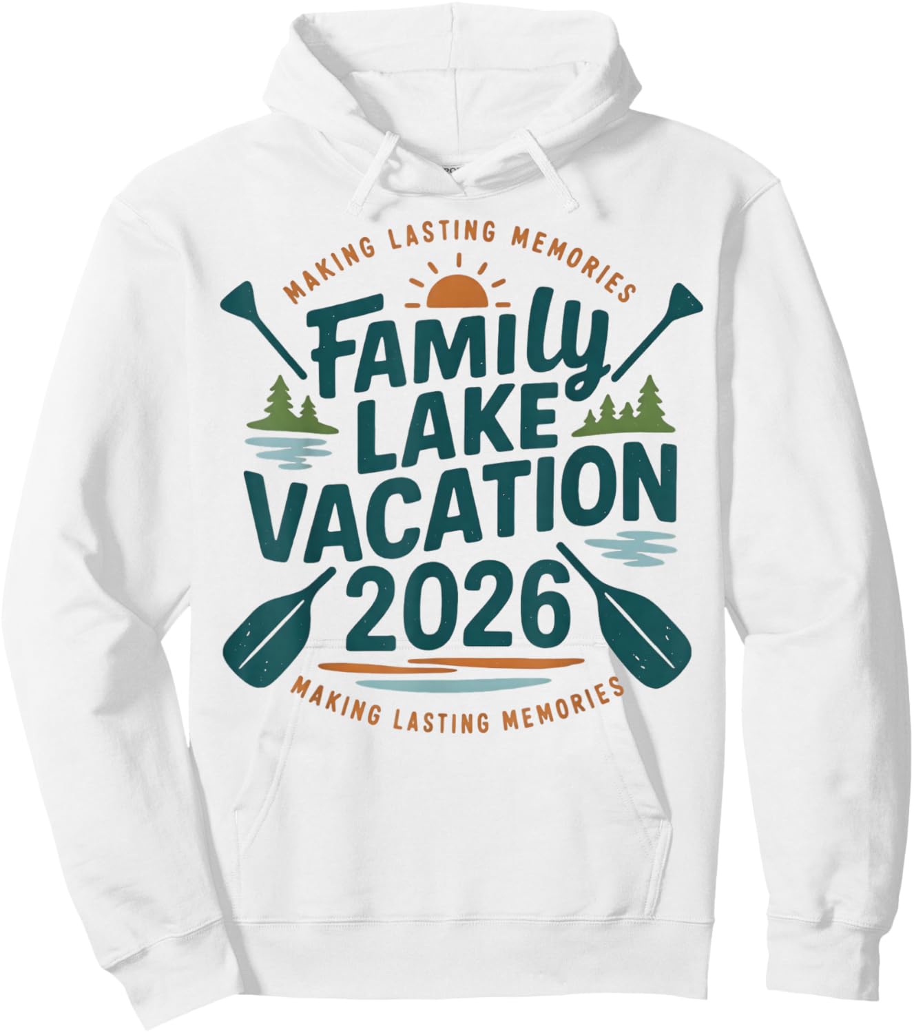 Family Lake Trip 2026 Vacation Love Friend Matching Reunions Hoodie - Hoodie | White