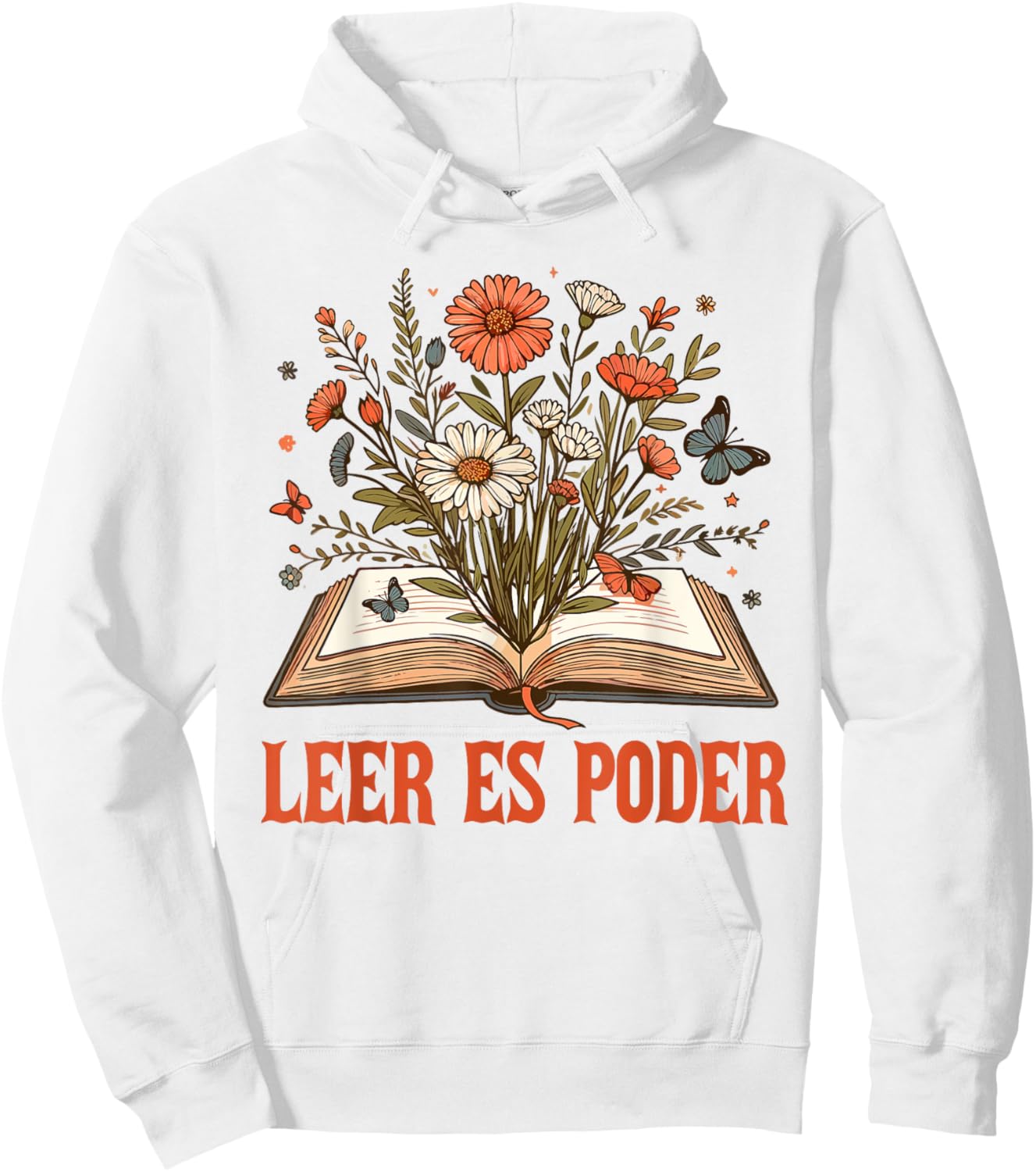 Reading Book Lover Bookish Homeschool Mom Leer Es Poder Hoodie - Hoodie | White