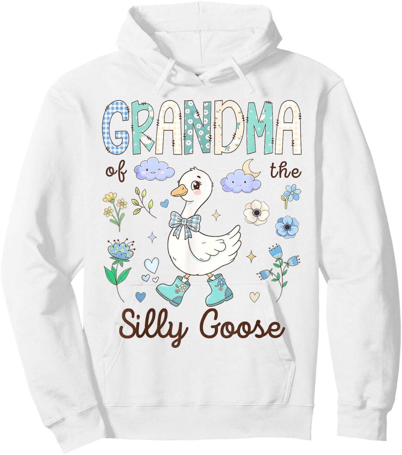 Grandma of The Silly Goose 1st Birthday Party Toddler Girls Hoodie - Hoodie | White