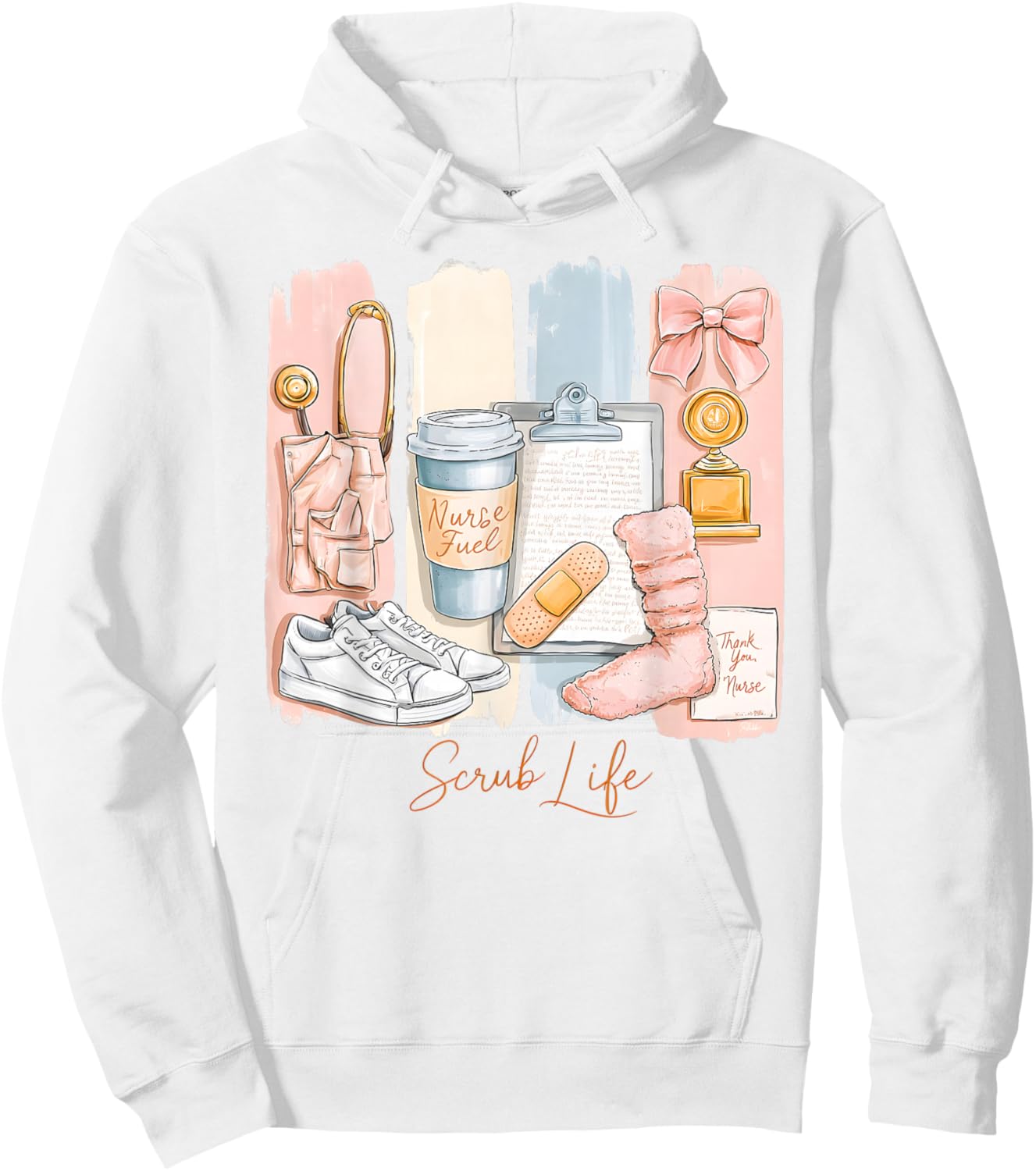Scrub Life - Nurse Hoodie - Hoodie | White
