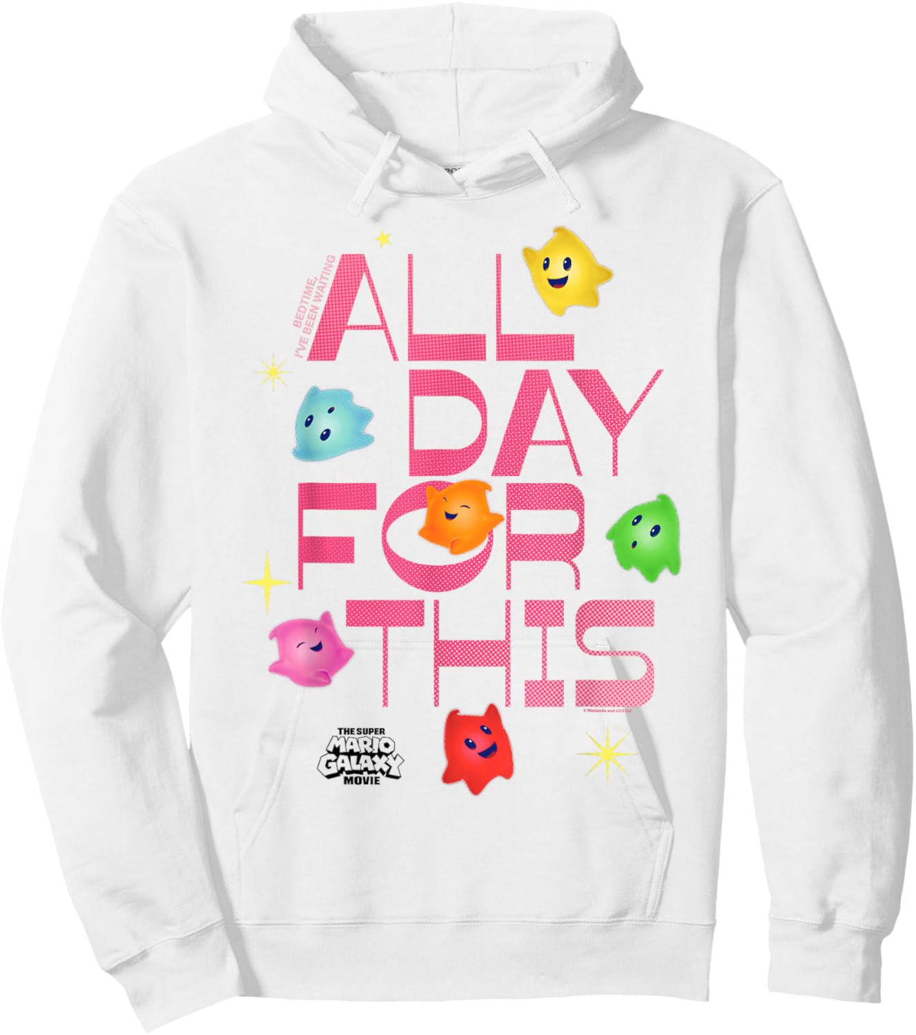 The Super Mario Galaxy Movie Luma Bedtime Crew Celebration Hoodie - Hoodie | White