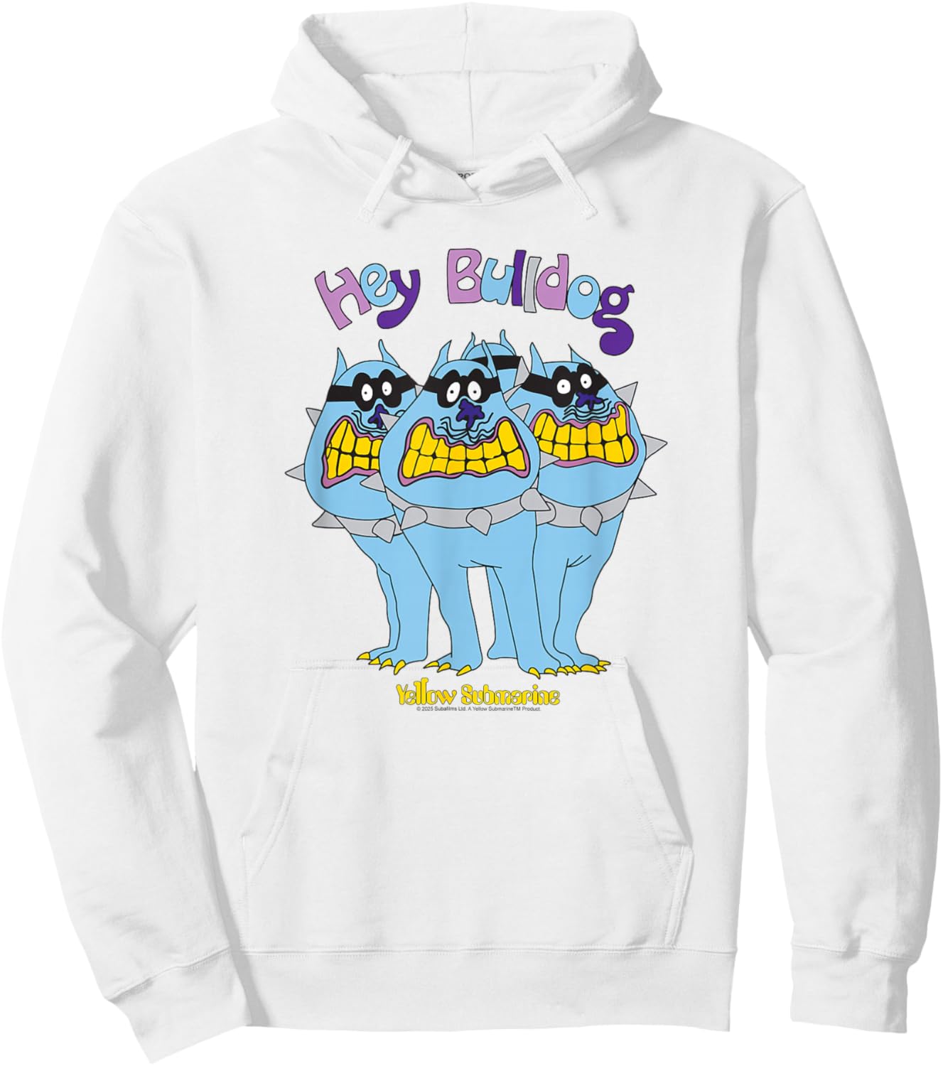 The Beatles Yellow Submarine Hey Bulldog Hoodie - Hoodie | White