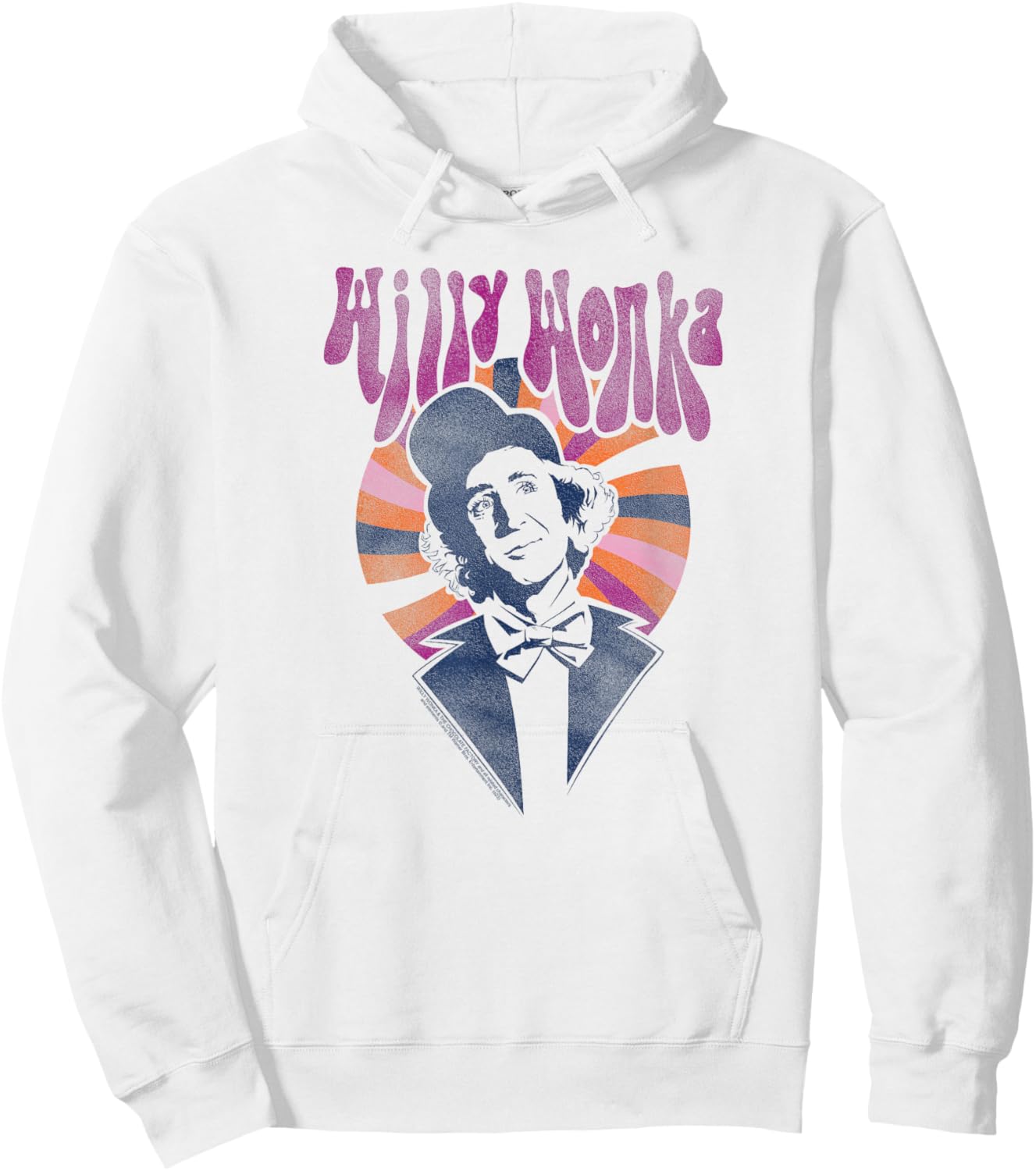 Willy Wonka and The Chocolate Factory Colorful Heart Movie Hoodie - Hoodie | White