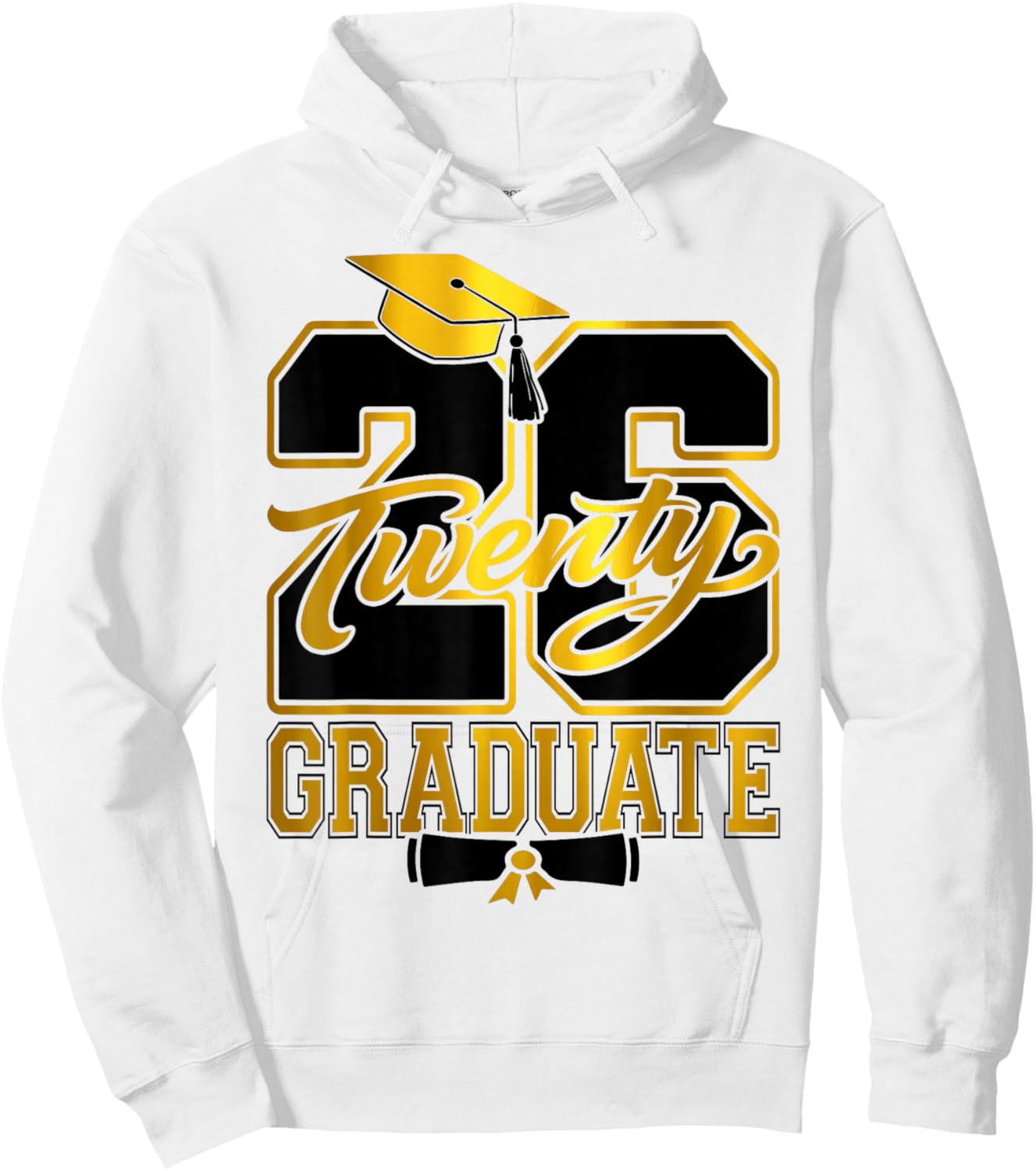 2026 Senior Class of 2026 Graduate High School Graduation Hoodie - Hoodie | White