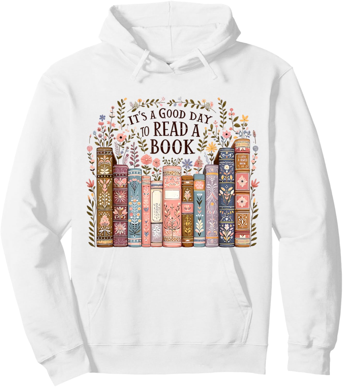 It’s A Good Day To Read A Book Lovers Library Reading Women Hoodie - Hoodie | White
