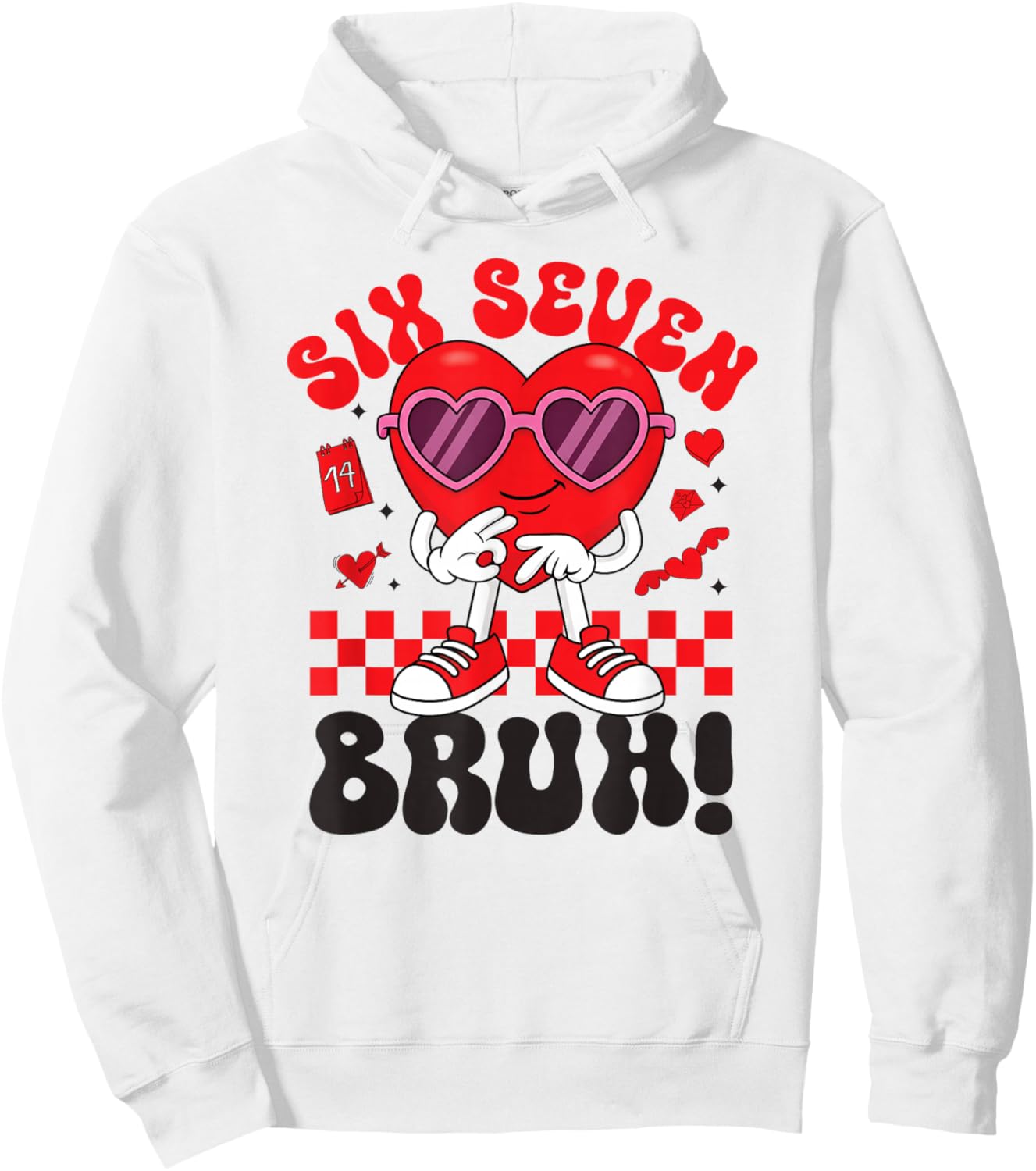 67 Six Seven 6-7 Sweet Italian Brainrot Kids Meme Shirt Hoodie - Hoodie | White