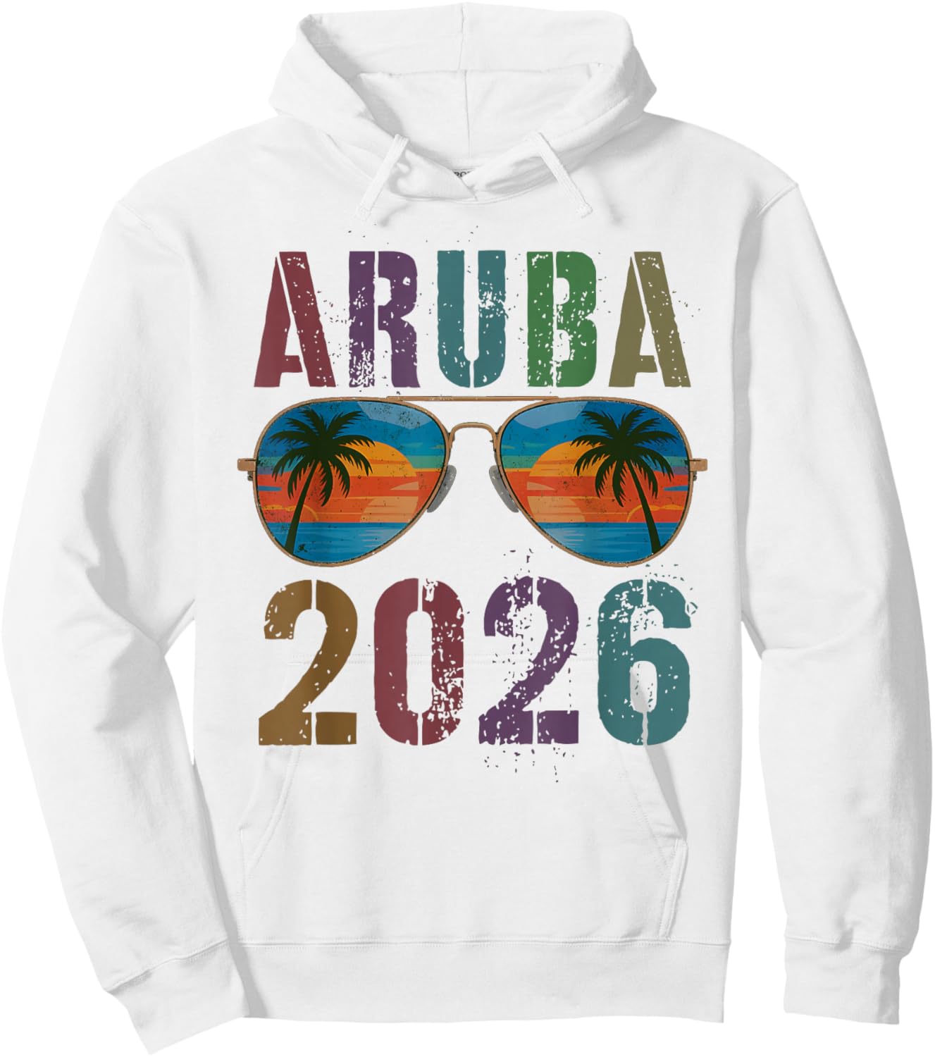 Kids Aruba 2026 Trip Beaching Family Vacay Besties BFF Boys Hoodie - Hoodie | White