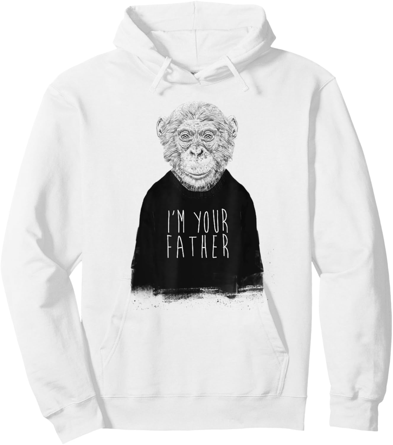Funny Monkey I'm Your Father - Daddy Fathers Day Hoodie - Hoodie | White