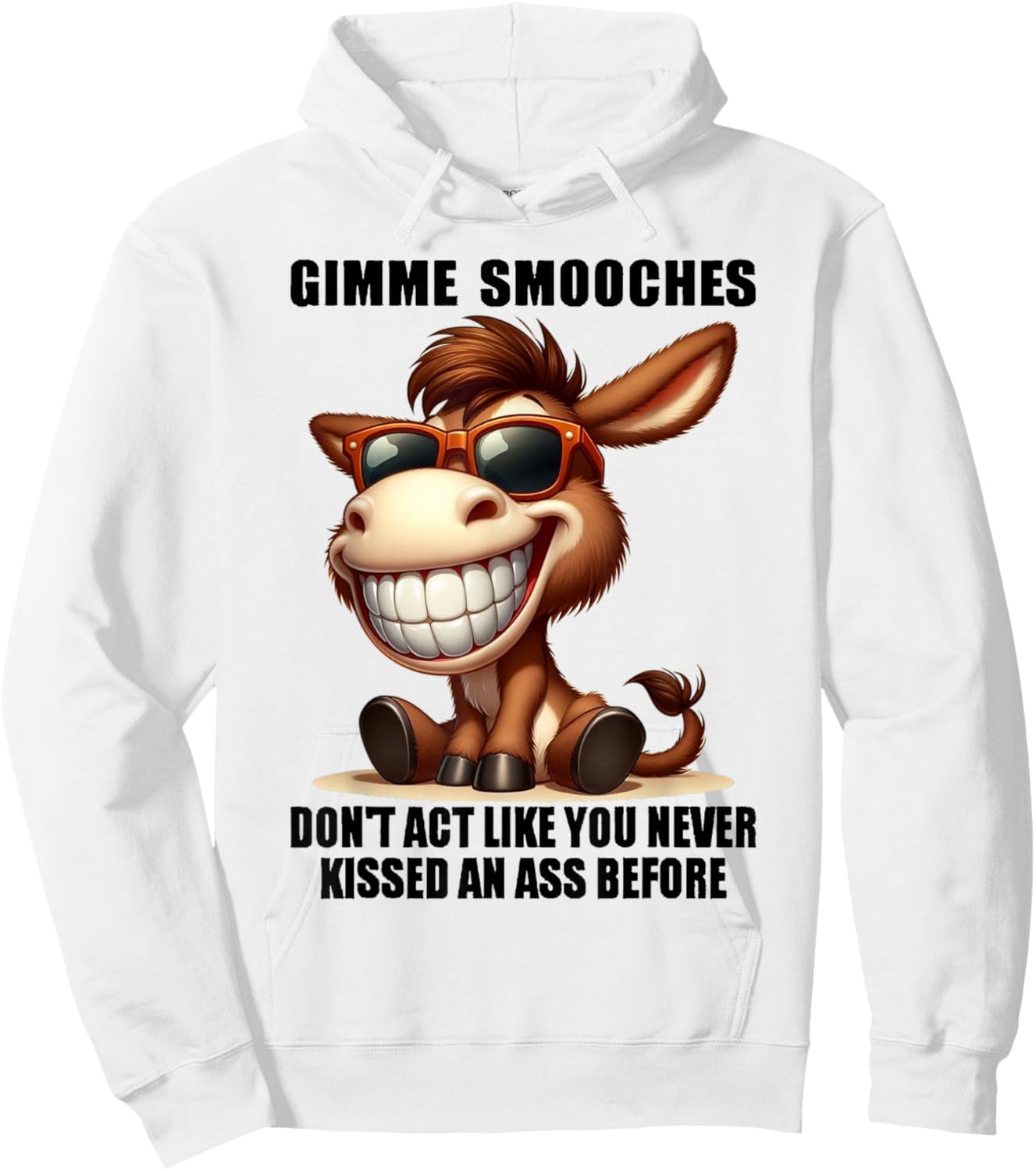 Donkey - Gimme Smooches Don't Act Like You Never Kissed Hoodie - Hoodie | White