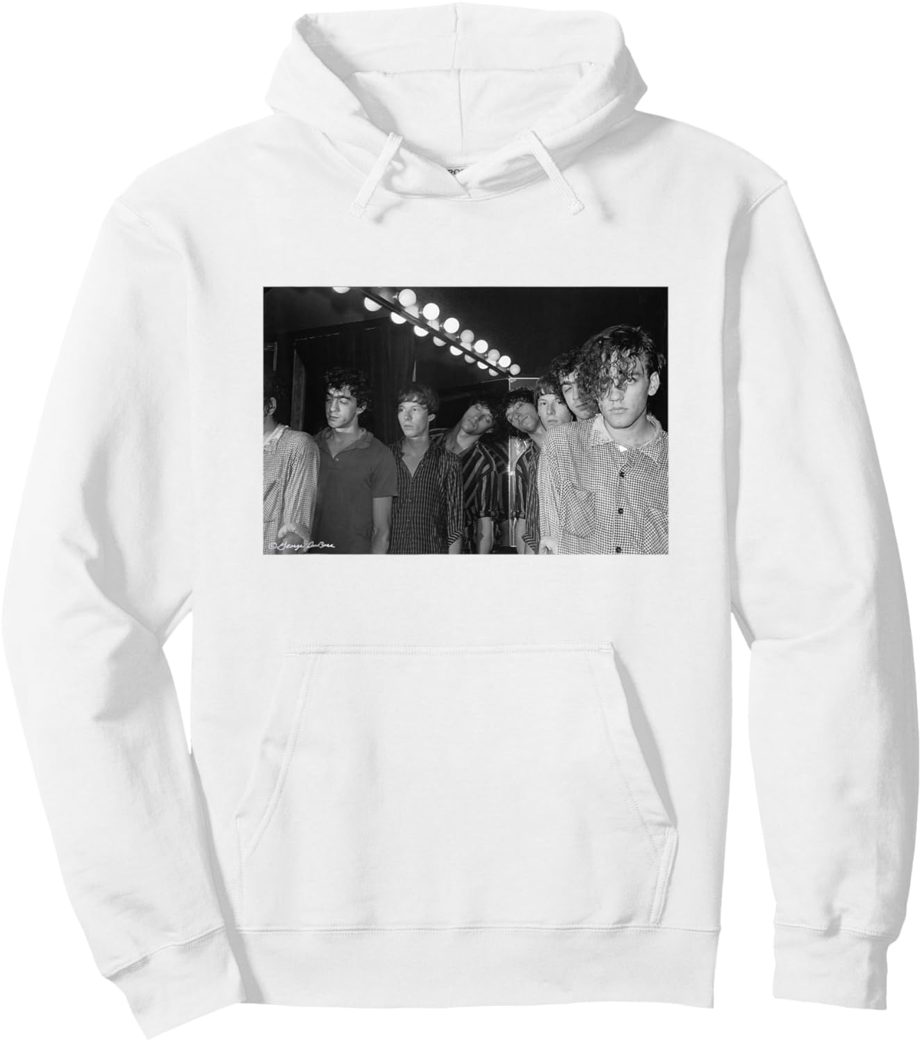 REM Band Portrait by George DuBose Hoodie - Hoodie | White