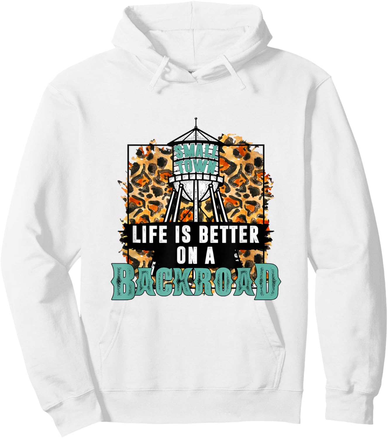Life Is Better On The Backroad Small Town Girl Country Girls Hoodie - Hoodie | White
