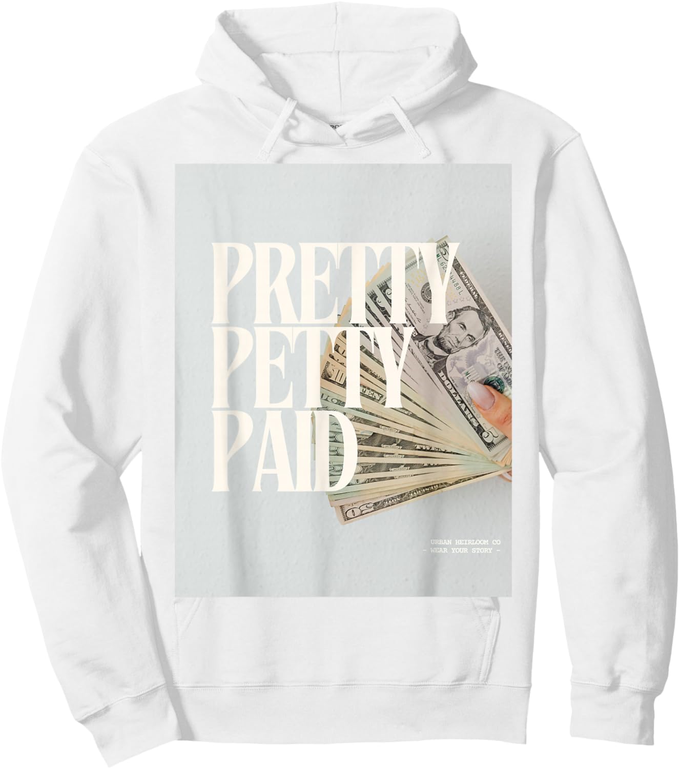 Pretty Petty Paid Hoodie - Hoodie | White