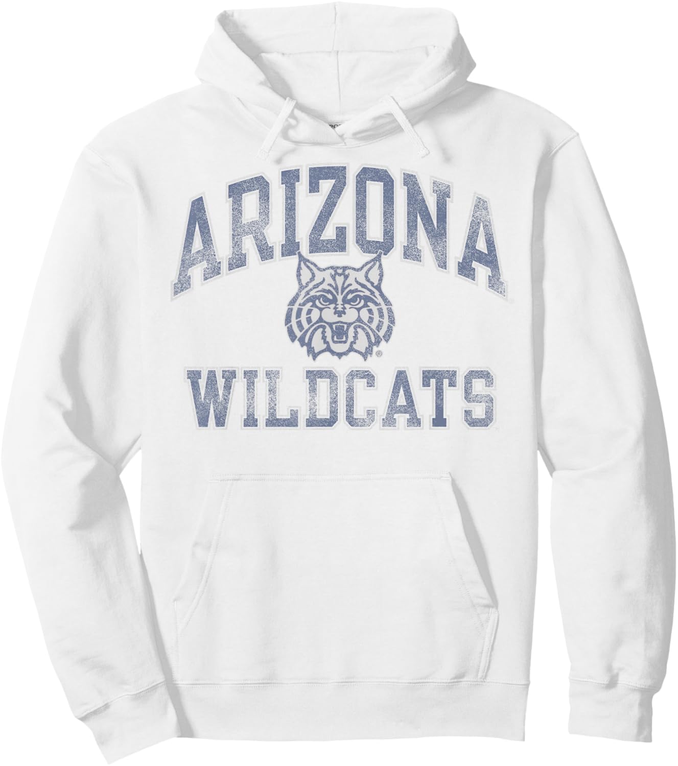 Arizona Wildcats Vintage Worn Red Officially Licensed Hoodie - Hoodie | White