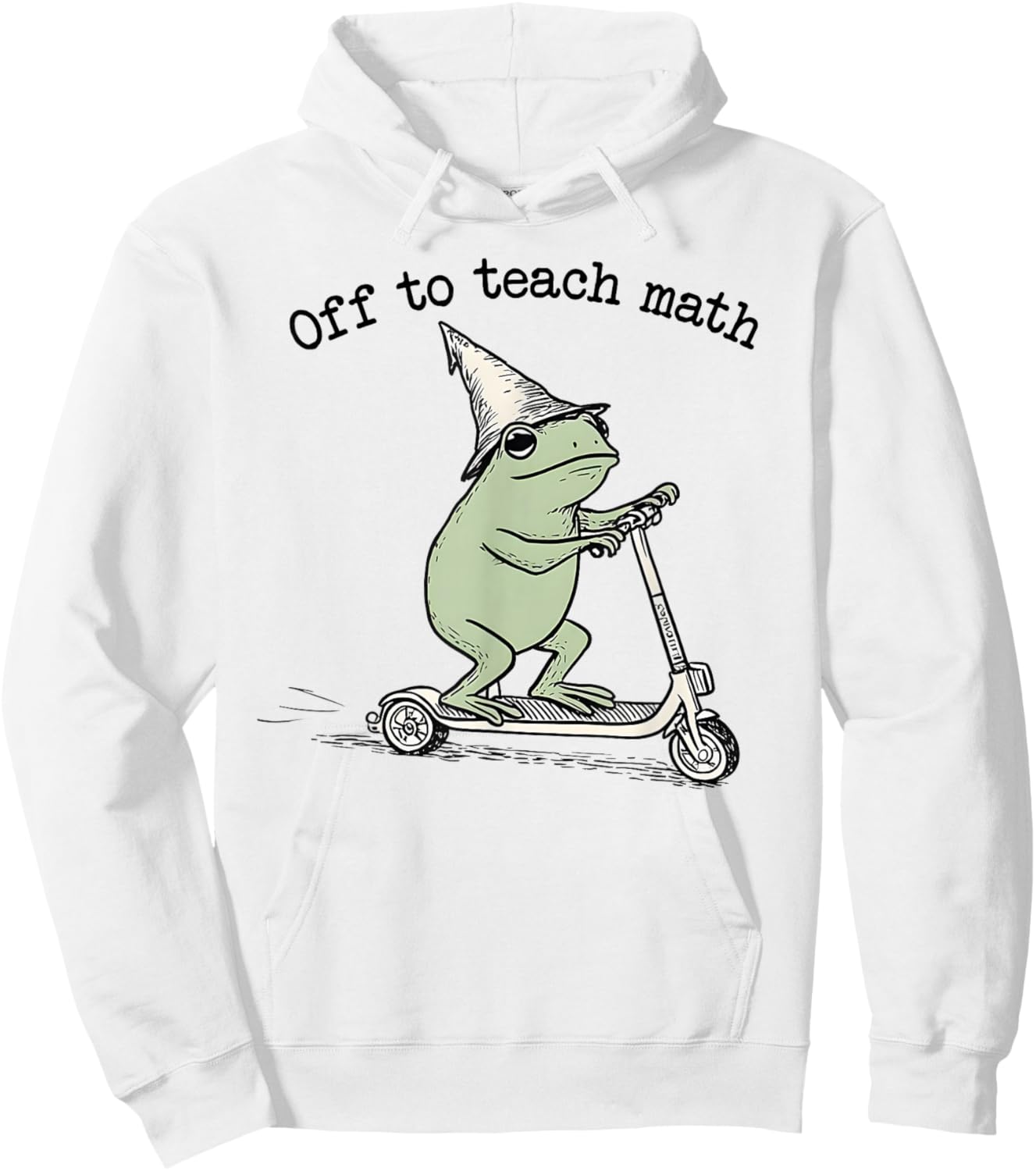 Off to Teach Math Funny Back School Teacher Algebra Meme Hoodie - Hoodie | White