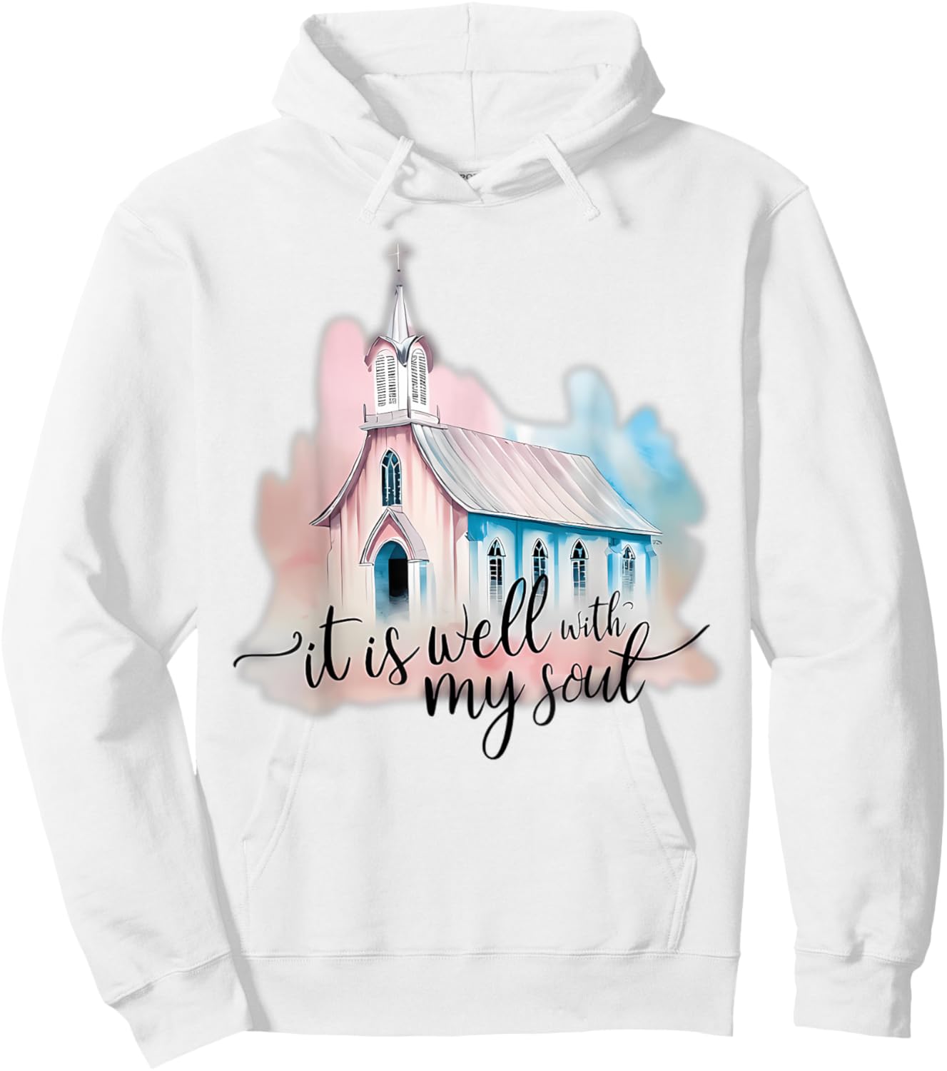 It Is Well With My Soul Church Christian Jesus Hoodie - Hoodie | White