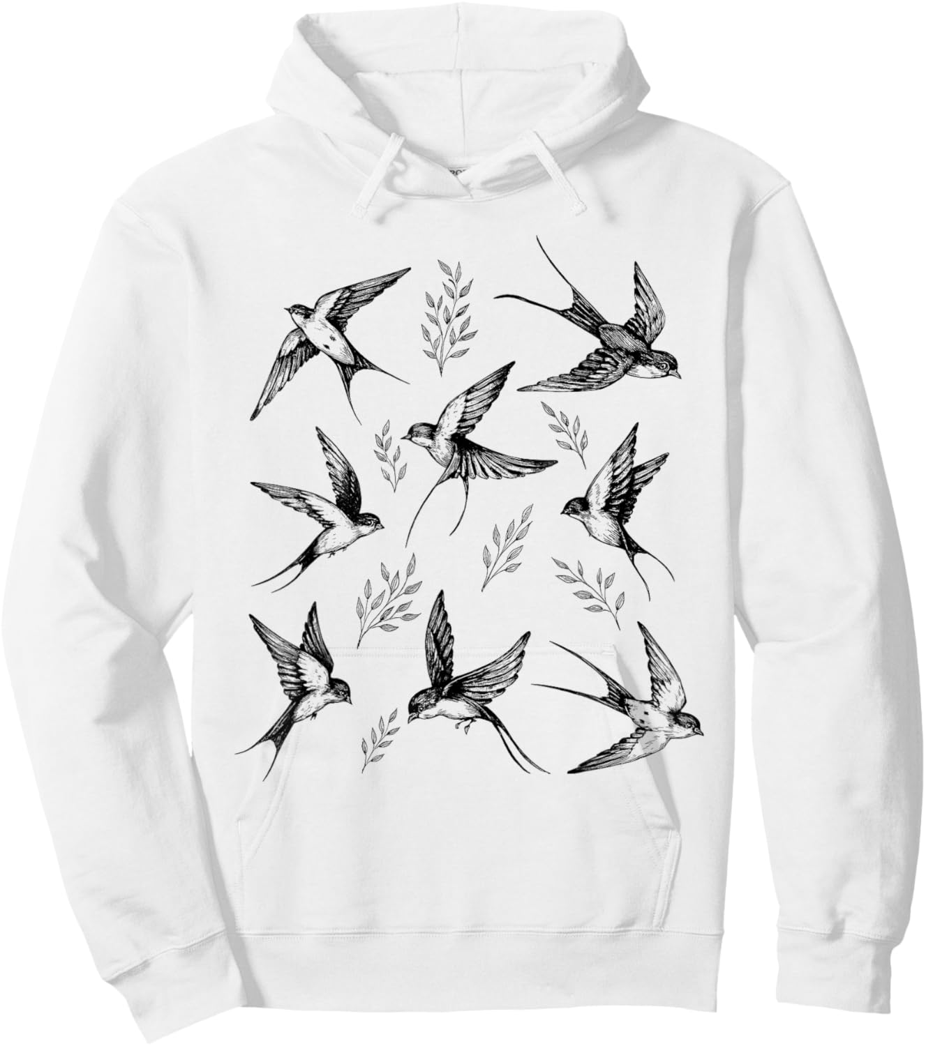 Swallow Bird Lover Vintage Nature Lover Swallow Whisperer Hoodie - Hoodie | White