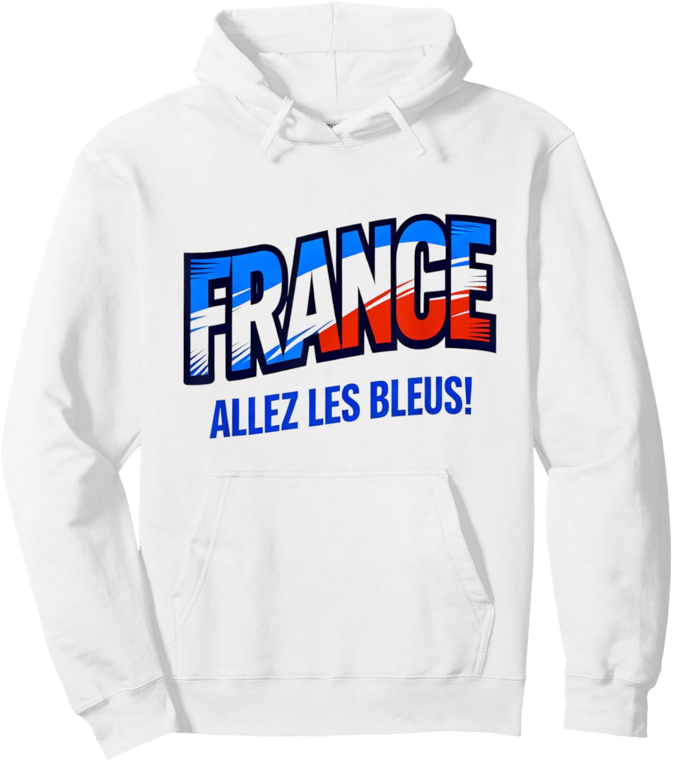 Soccer Fan Shirt 2026 France Allez Les Bleus Hoodie - Hoodie | White