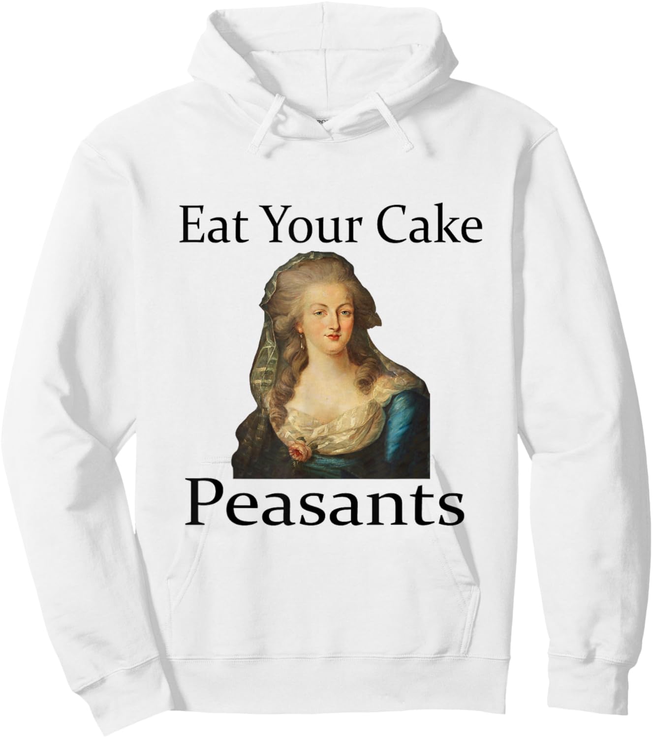 Marie Antionette Let Them Eat Cake Hoodie - Hoodie | White