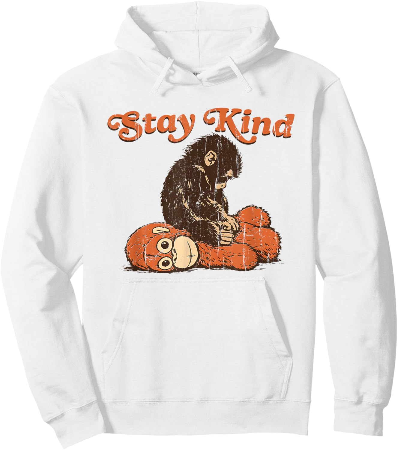 Stay Kind Punch Monkey, I Stand with Punch Hoodie - Hoodie | White