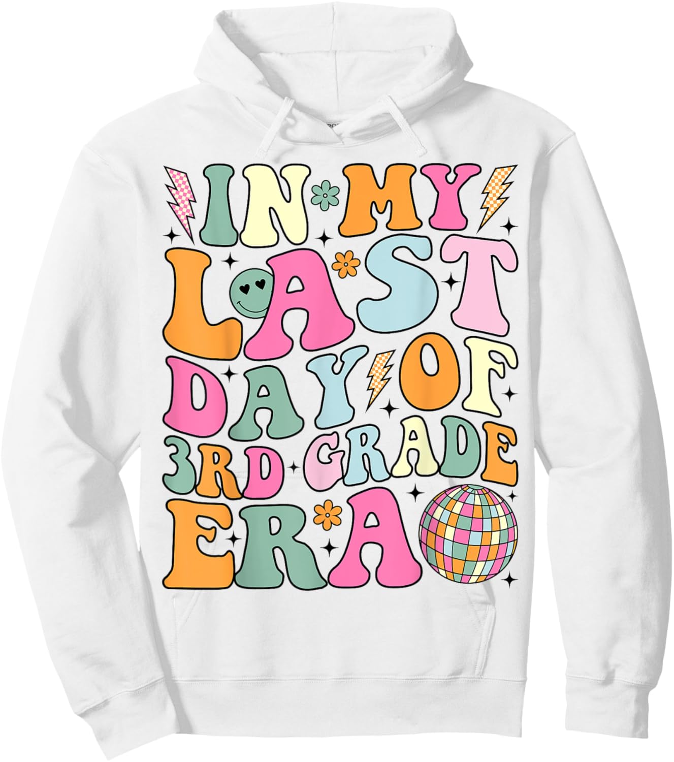 Groovy In My Last Day Of 3rd Grade Era Last Day of School Hoodie - Hoodie | White