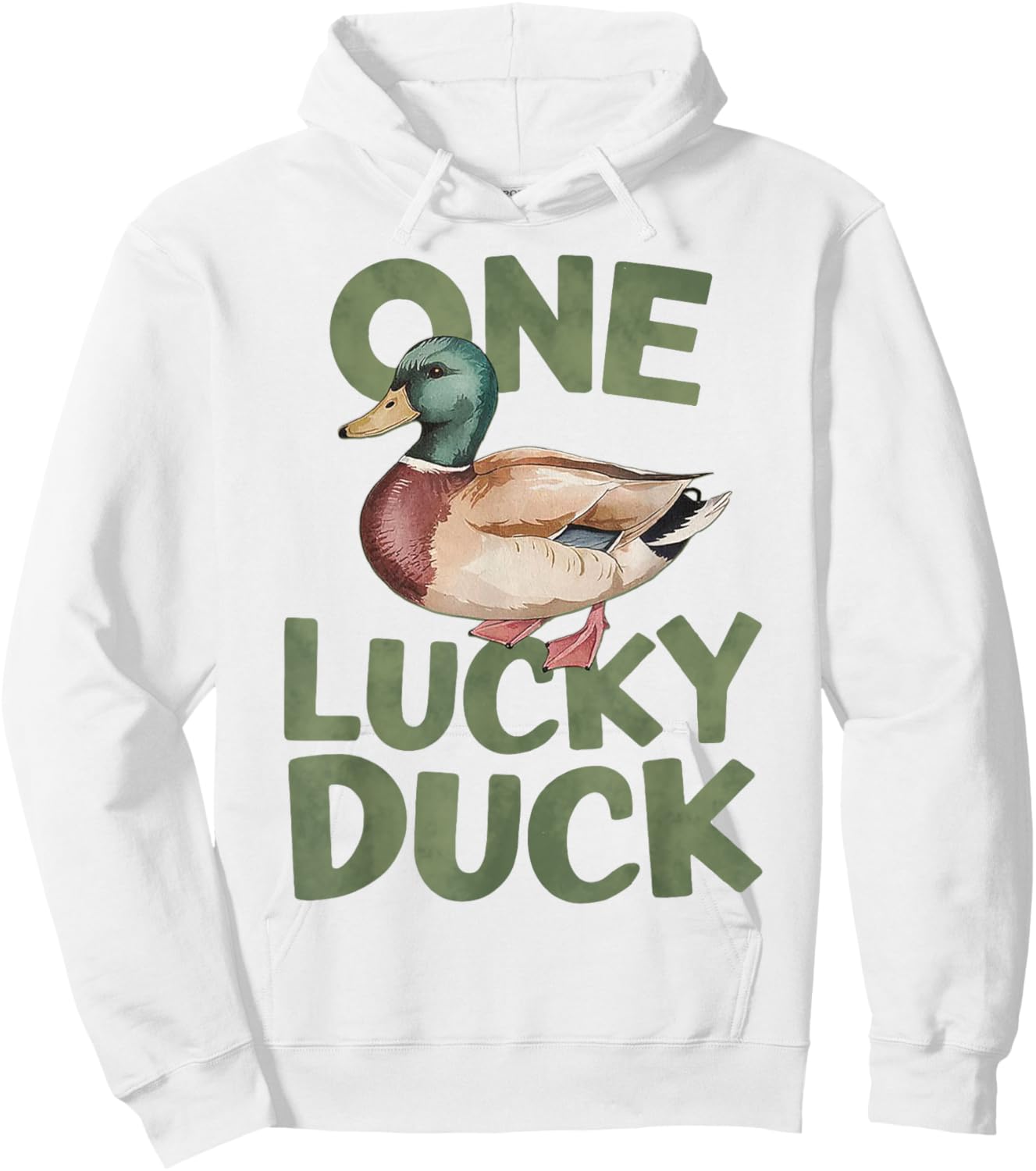 One Lucky Duck Hoodie - Hoodie | White