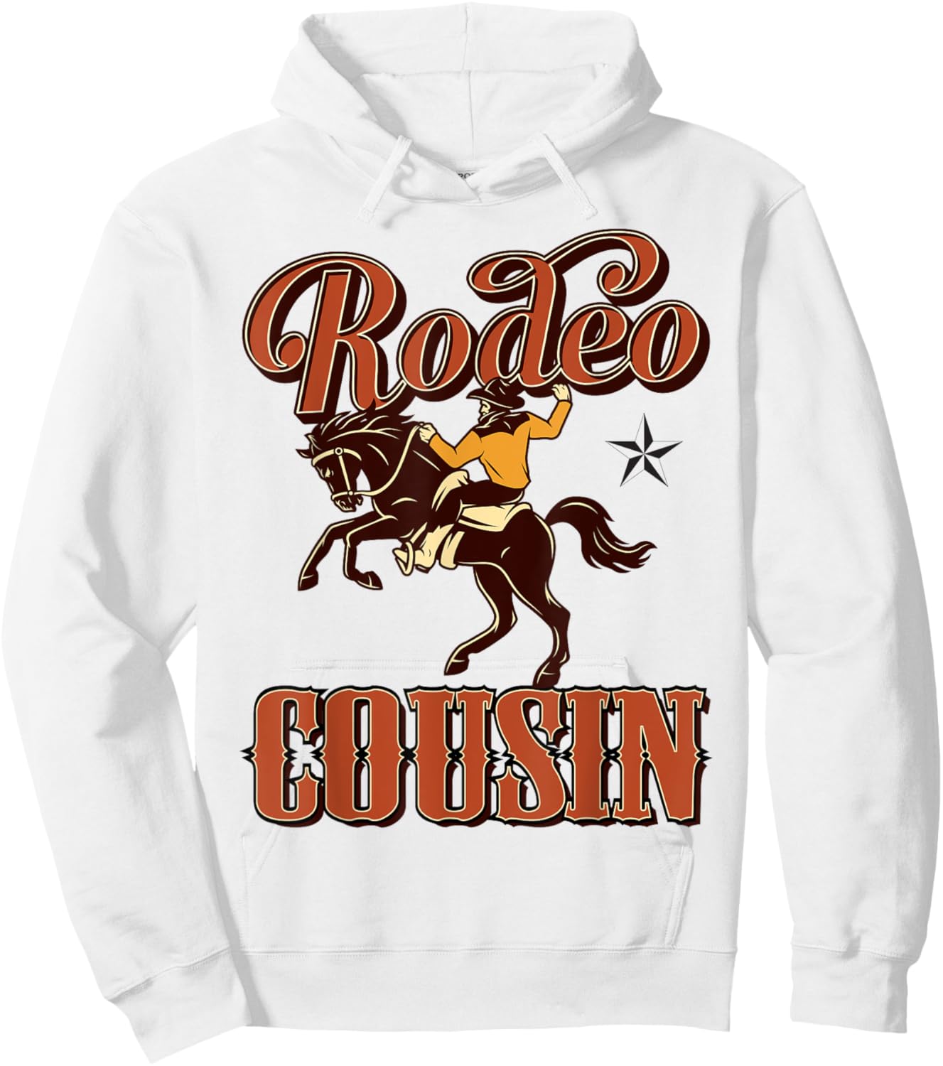 Cousin Birthday Cowboy Cowgirl Western Rodeo Cuz Bday Party Hoodie - Hoodie | White