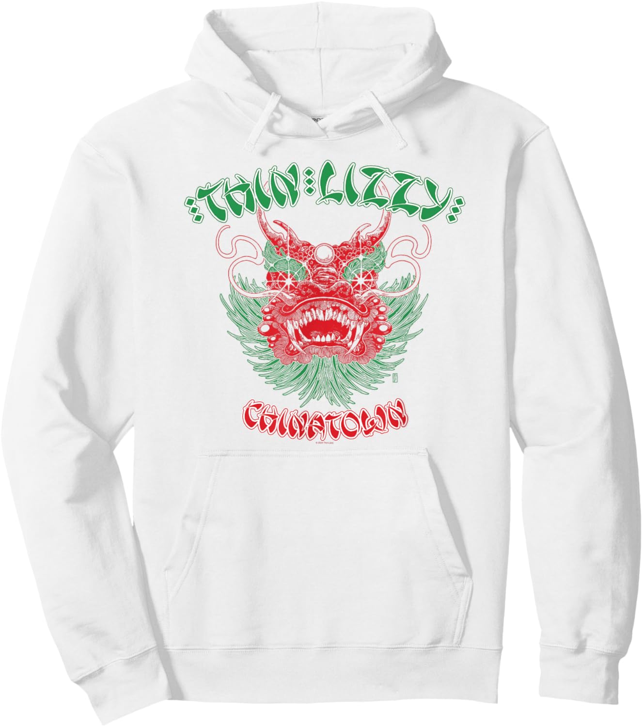 Thin Lizzy – Dragon Head Hoodie - Hoodie | White