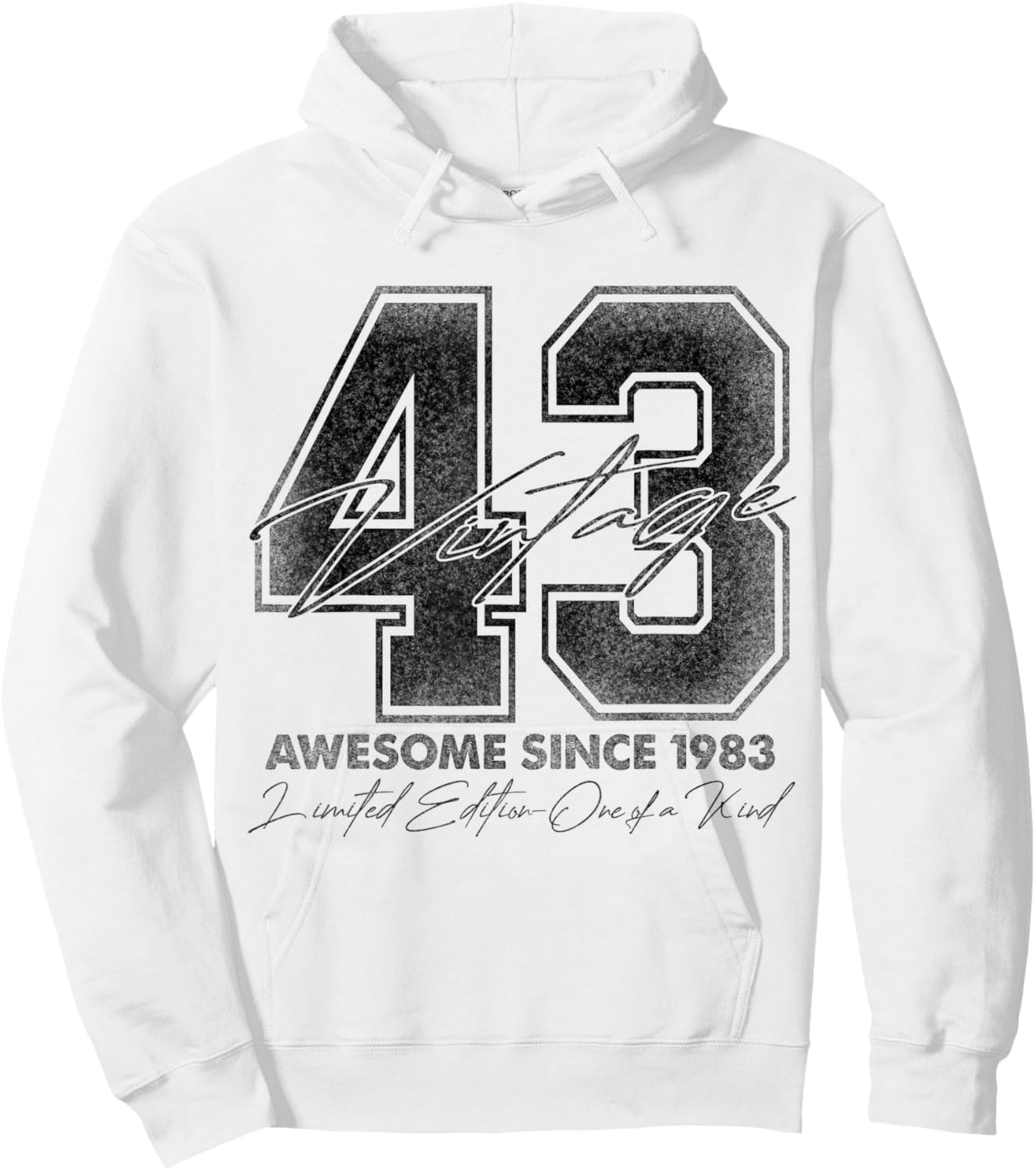 43 Year Old Gifts Vintage 1983 Limited Edition 43rd Birthday Hoodie - Hoodie | White
