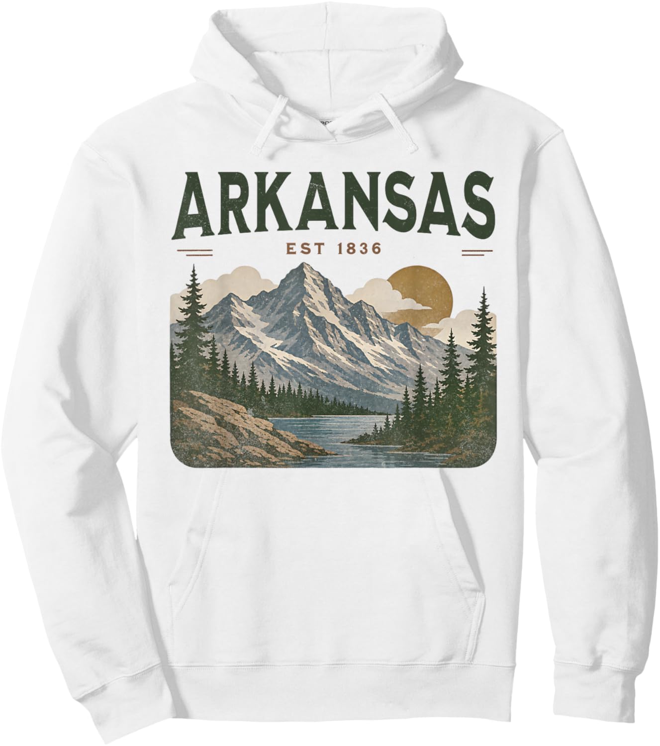 Arkansas Hoodie - Hoodie | White