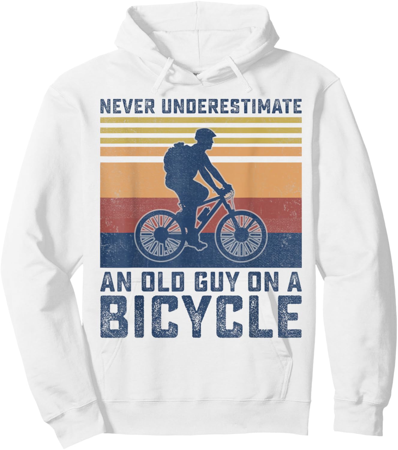 Mountain Biking Funny Cycling Bike Bicyle Biker Men Cyclist Hoodie - Hoodie | White