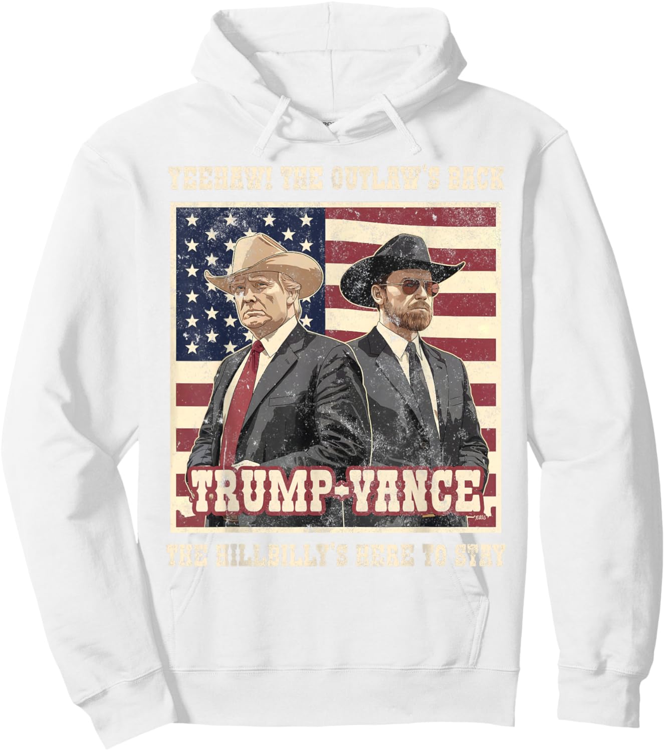 Daddy's Home 47 Greatest Inauguration In History Funny TRUMP VANCE 2024 OUTLAW HILLBILLY We WON Comeback Red -Adults Classic Fit Short Sleeve Hoodie - Hoodie | White