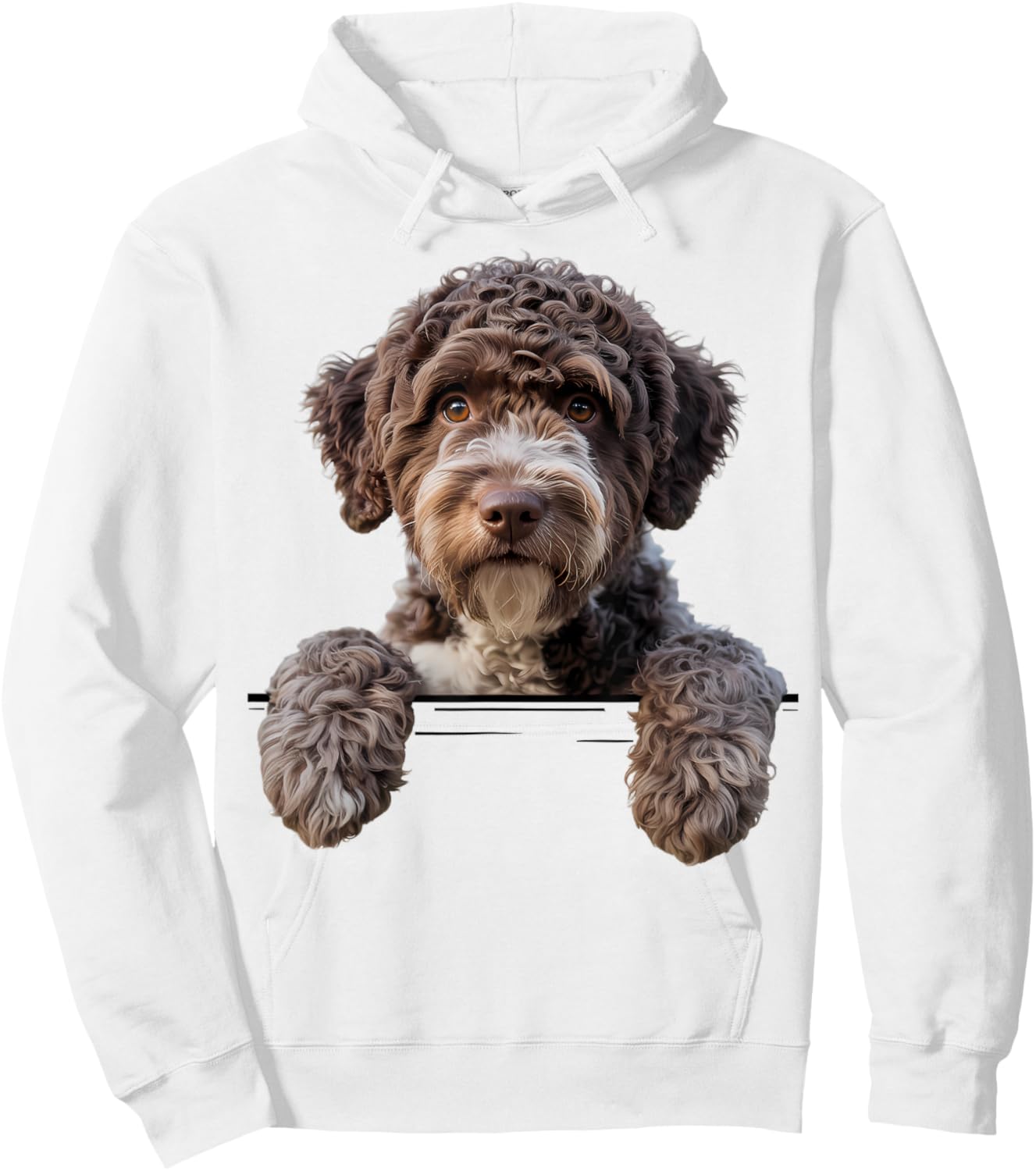 Lagotto Romagnolo Dog Italian Truffle Hoodie - Hoodie | White