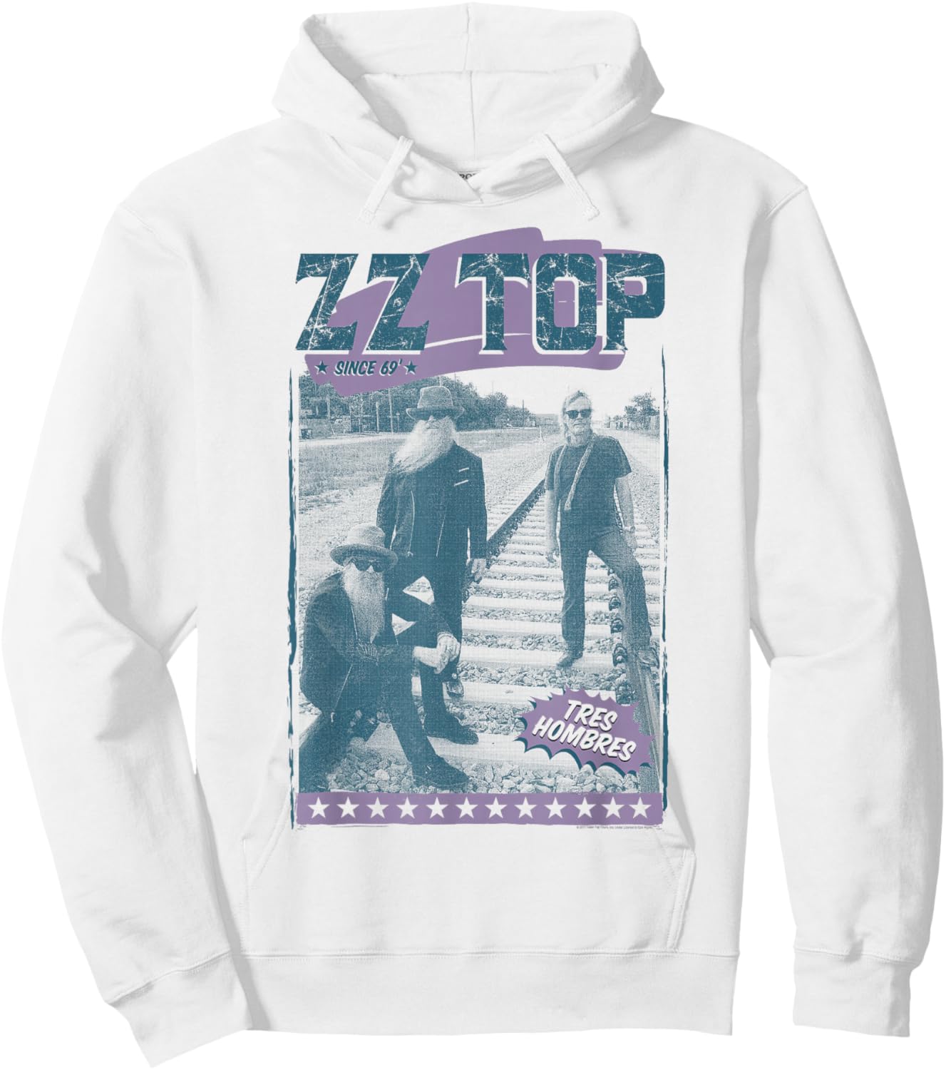ZZ Top Tracks Hoodie - Hoodie | White