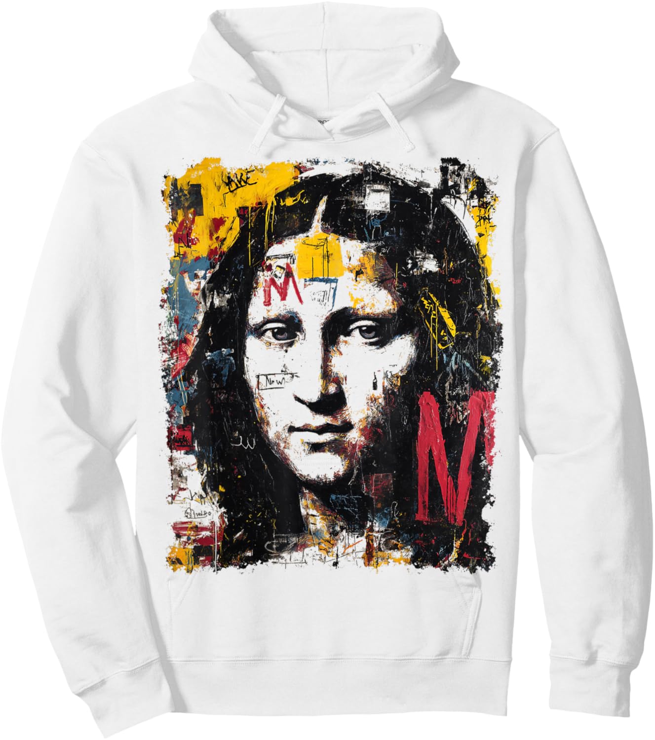 Designer Abstract Art Graphic Hoodie - Hoodie | White
