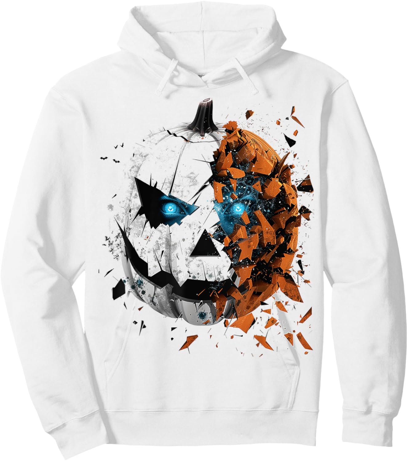 Pumpkin Costume Halloween Spooky Art Pumpkin Hoodie - Hoodie | White
