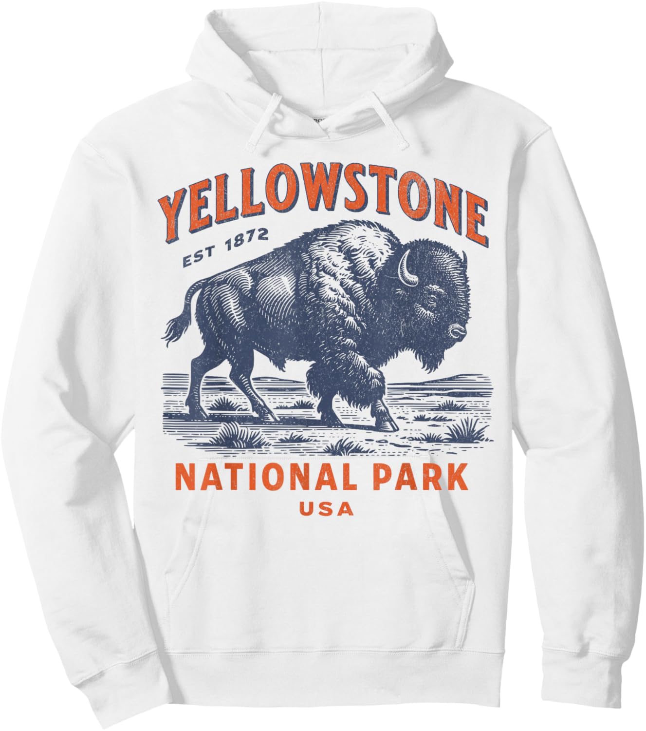Yellowstone National Park Hoodie - Hoodie | White