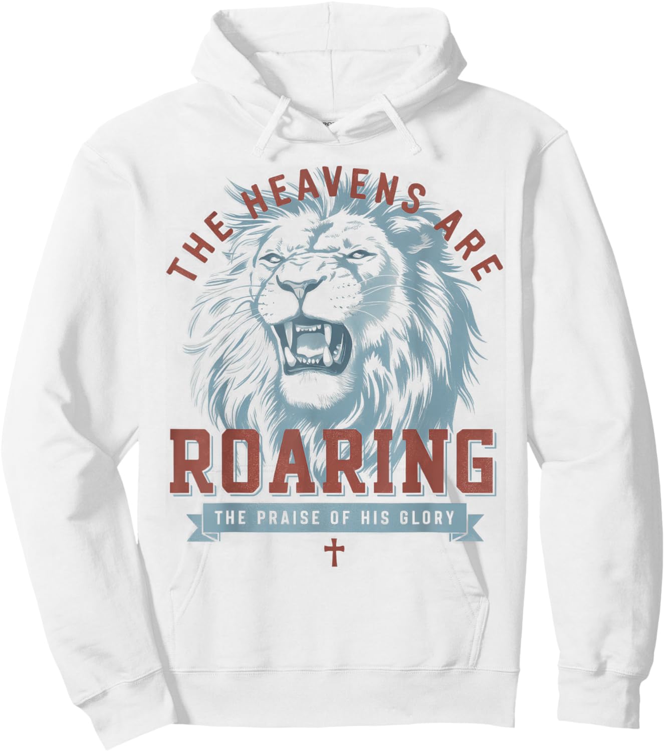 Boho Christian The Heavens Are Roaring Bible Verse Faith Hoodie - Hoodie | White