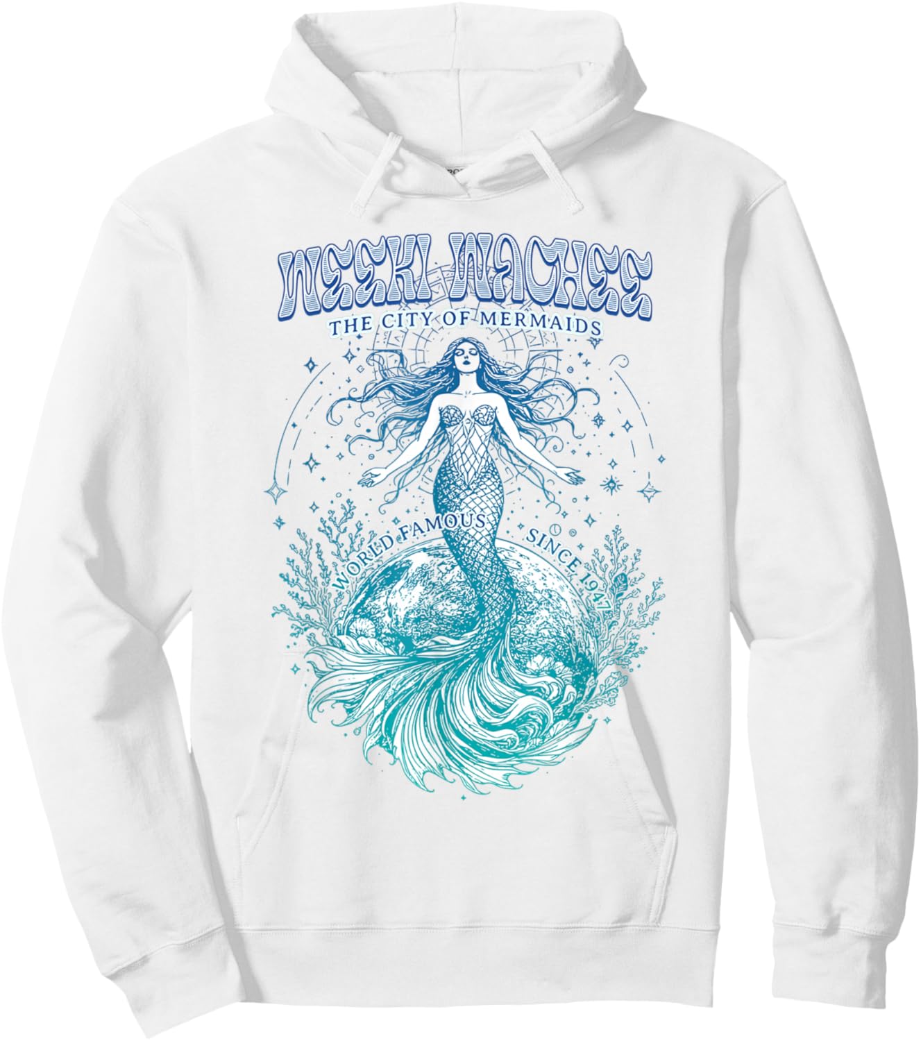 Weeki Wachee Florida Mermaid– City of Mermaids Since 1947 Hoodie - Hoodie | White