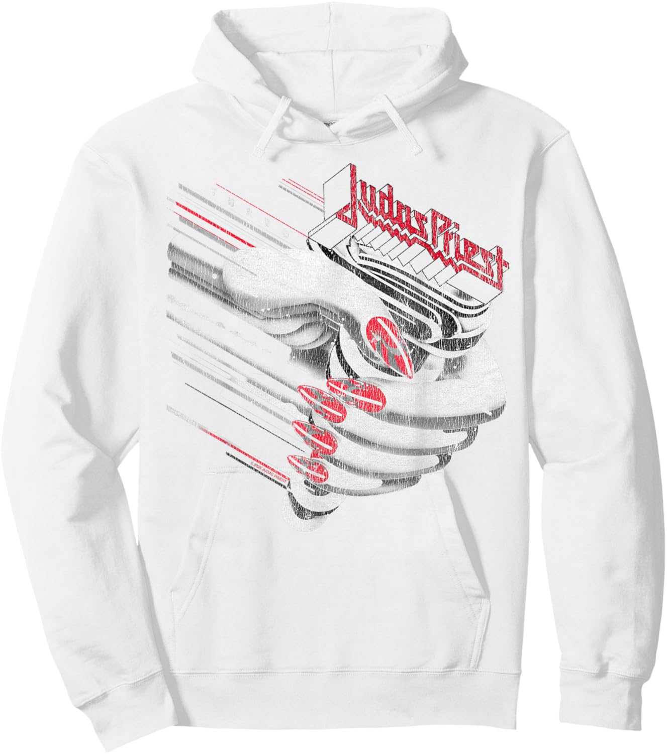 Judas Priest Turbo Fuel for Life Vintage Hoodie - Hoodie | White